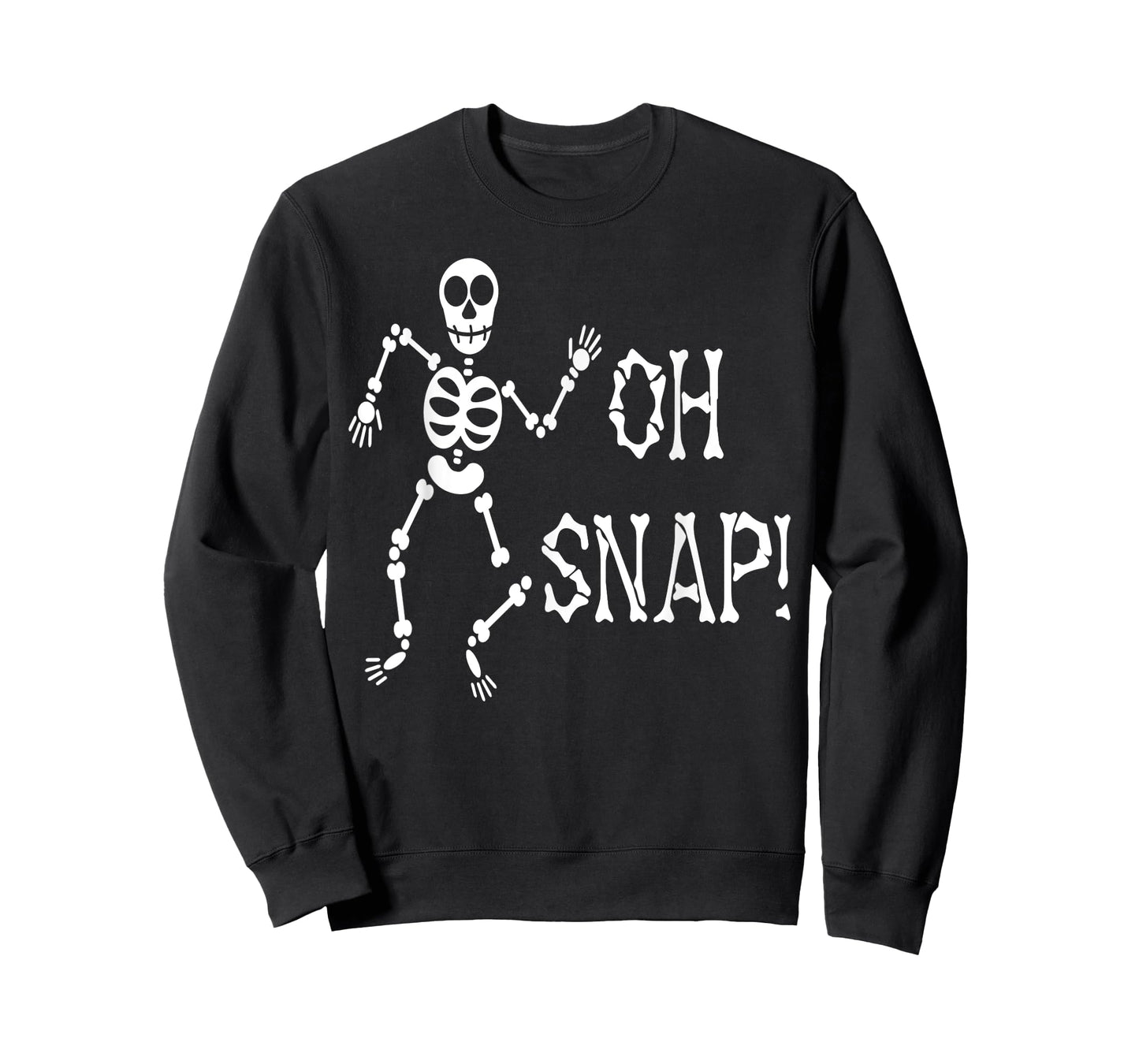 Oh Snap Funny Skeleton Halloween Skull Creepy Horror Gothic T-Shirt