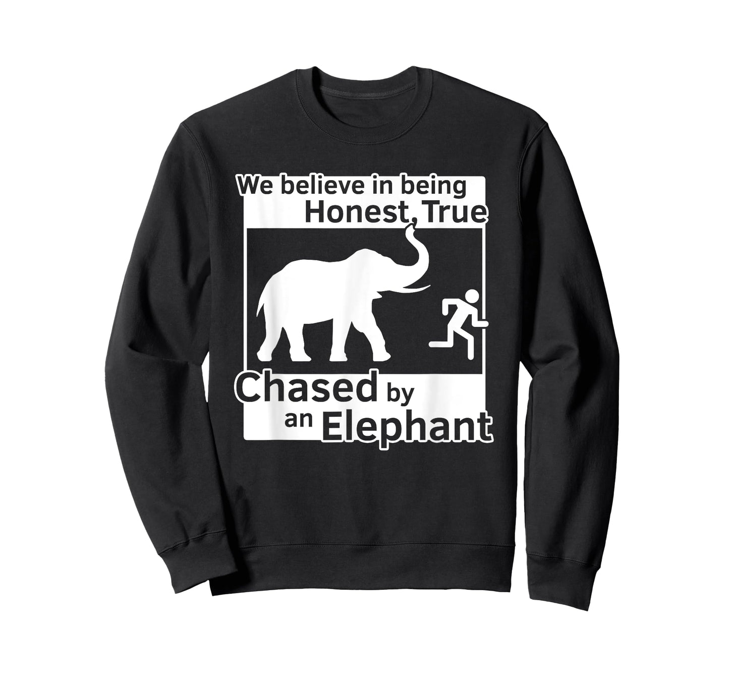 13th Article of Faith Funny LDS Chased By An Elephant T-Shirt