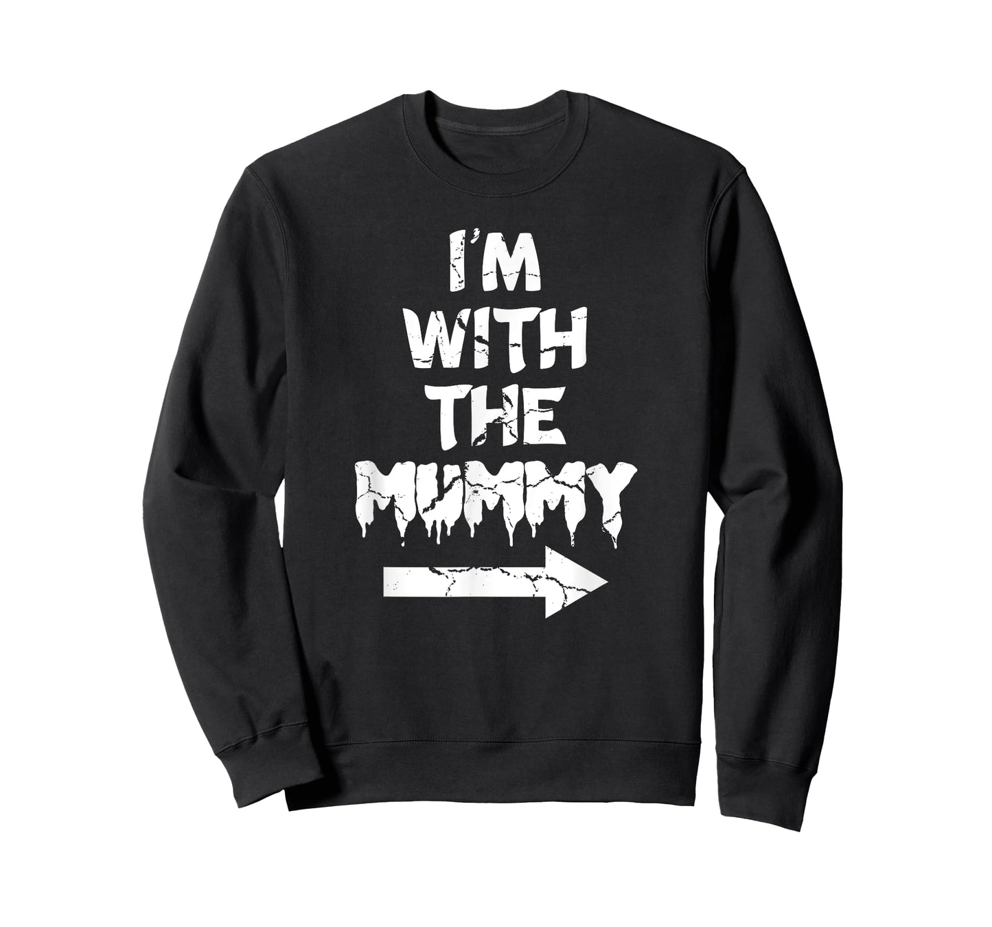 I'm With Mummy Halloween Lazy Mummified Monster Lover T-Shirt
