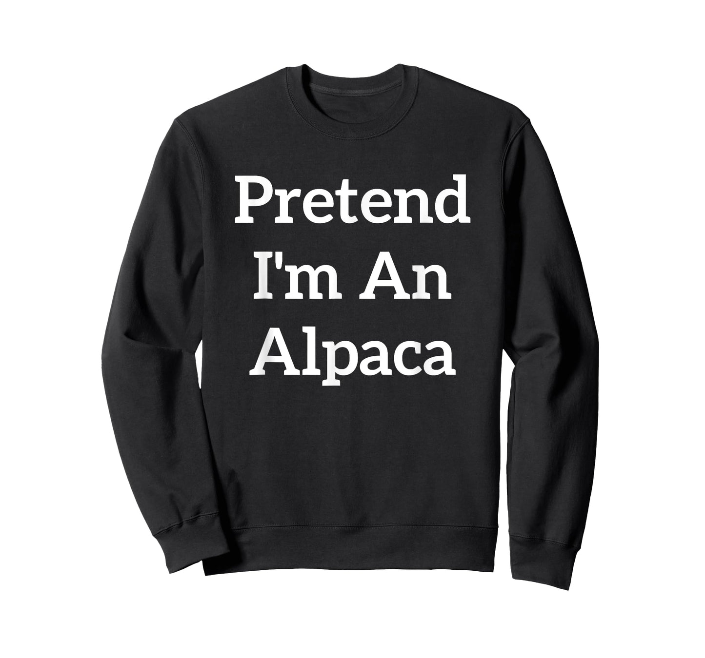 Pretend I'm An Alpaca Costume Lazy Funny Halloween Party T-Shirt