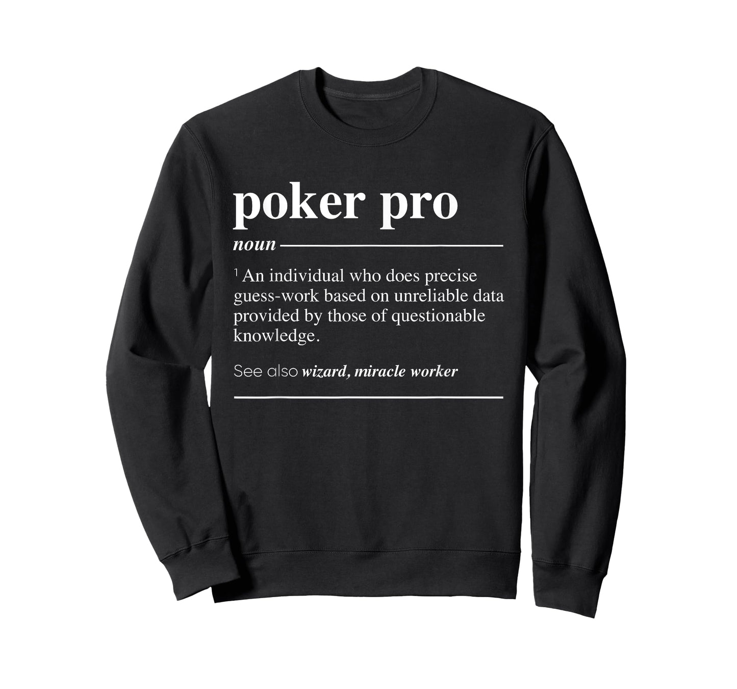 Poker Pro Definition Funny Noun T-Shirt