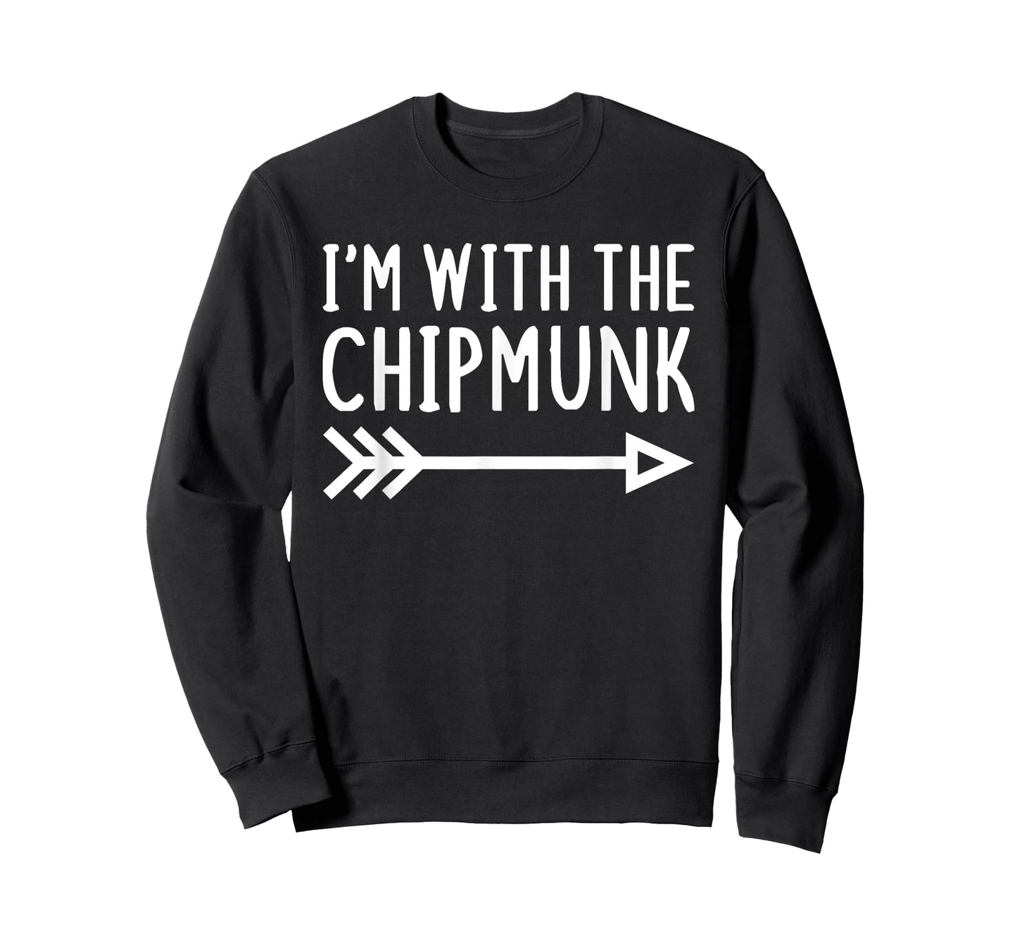 I'm With The Chipmunk Funny Matching Lazy Halloween Costume T-Shirt
