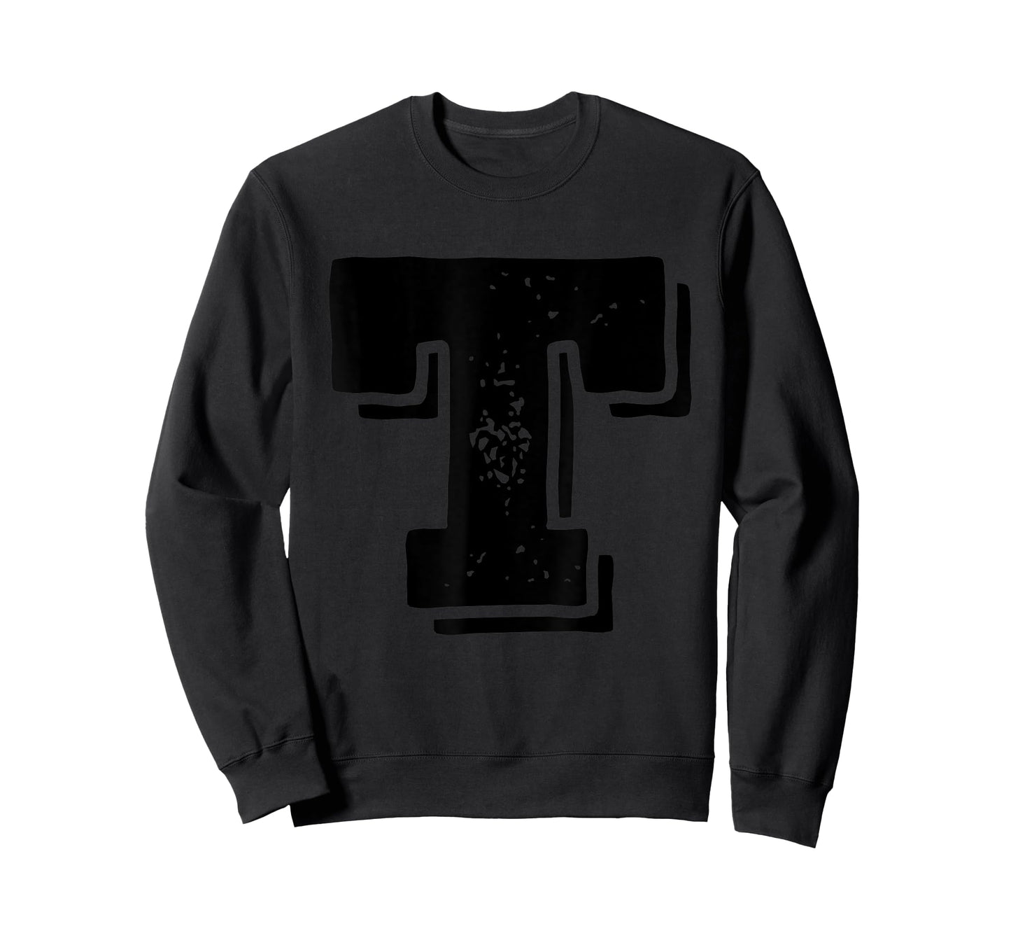 Letter T Capital Alphabet College Varsity Monogram Club T-Shirt