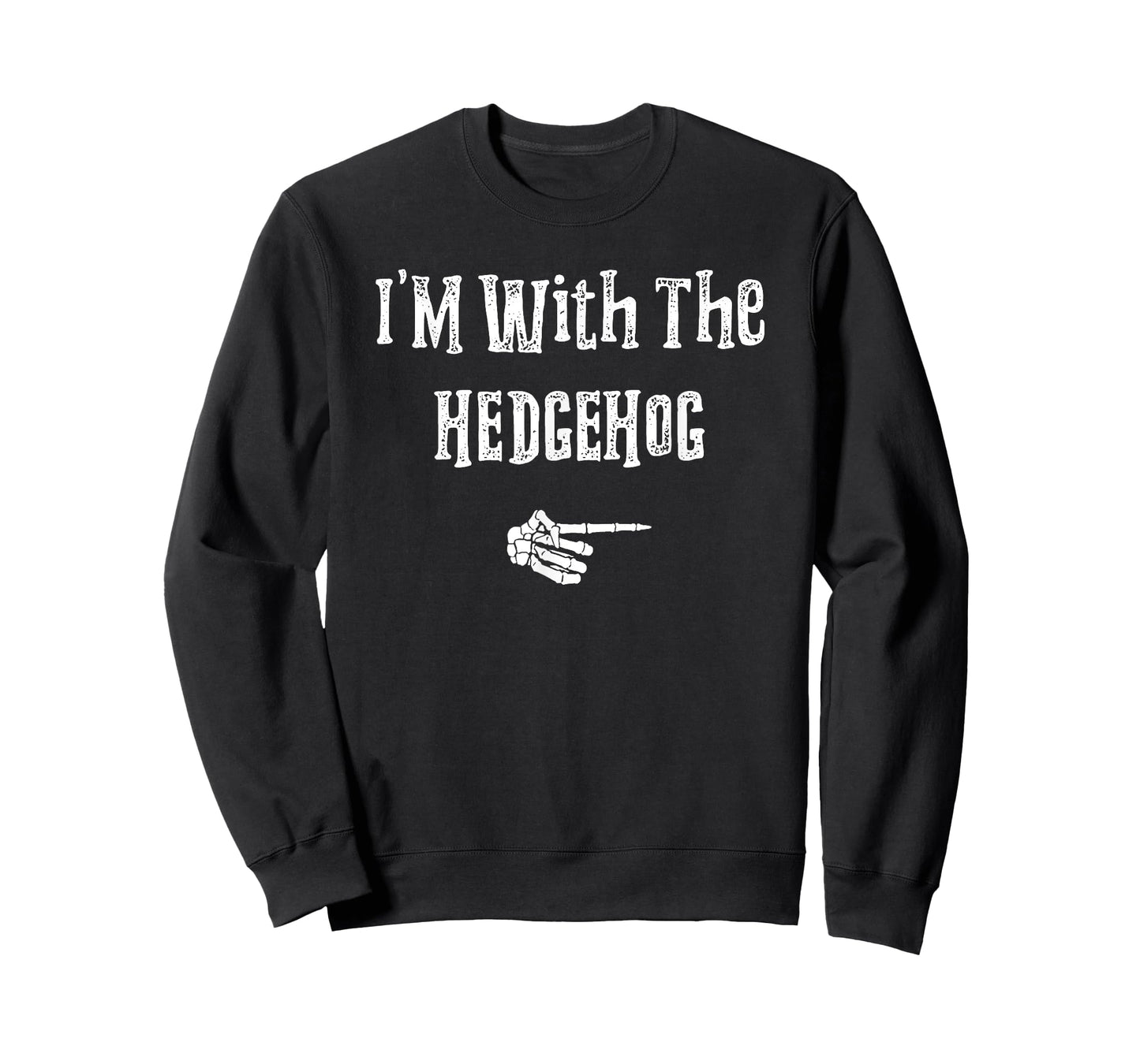 I'm With Hedgehog Halloween Costume Funny Couples Matching T-Shirt