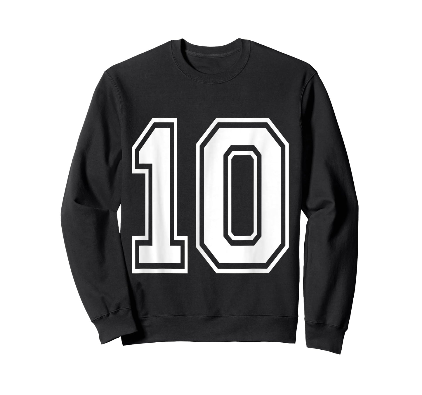 Number 10 TShirt Baseball Football Soccer Numbered Jersey T-Shirt