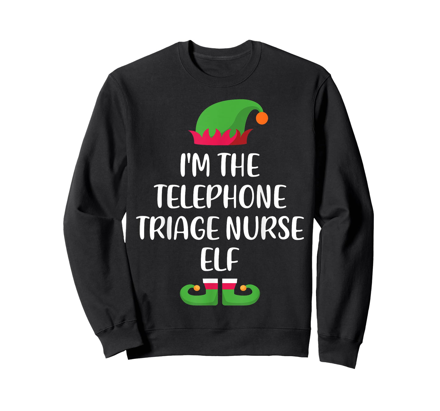 Telephone Triage Nurse Elf Family Matching Christmas Xmas T-Shirt