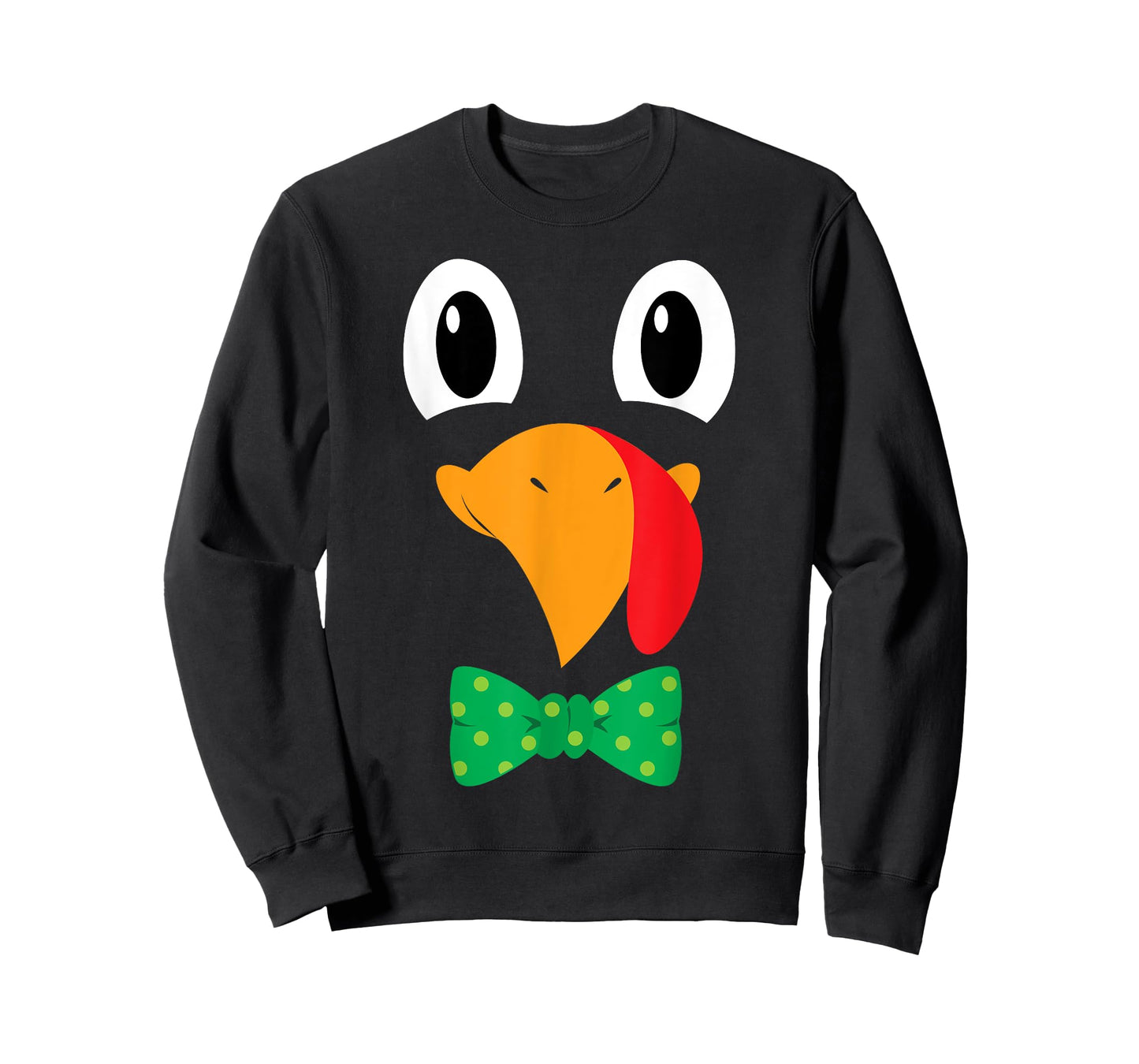 Turkey Face Bow Tie Funny Thanksgiving T-Shirt Men Boys T-Shirt