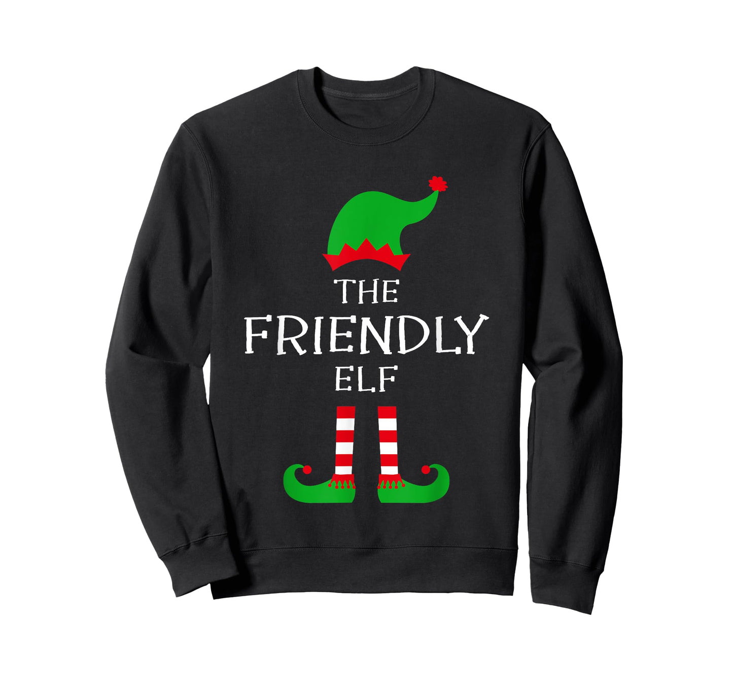 The Friendly Elf Matching Family Group Idea Funny Christmas T-Shirt
