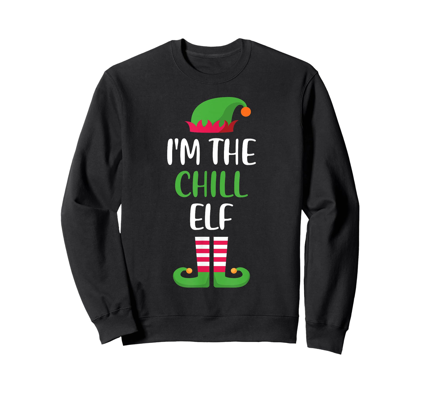 I'm The Chill Elf Matching Family Group Christmas T-Shirt