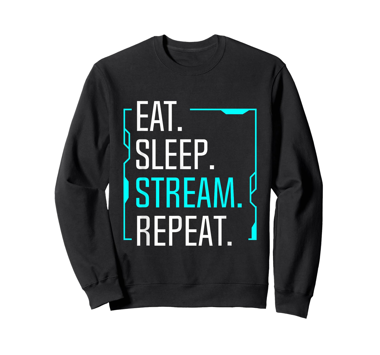 Eat Sleep Stream Repeat Movie Streaming Streamer Gift T-Shirt