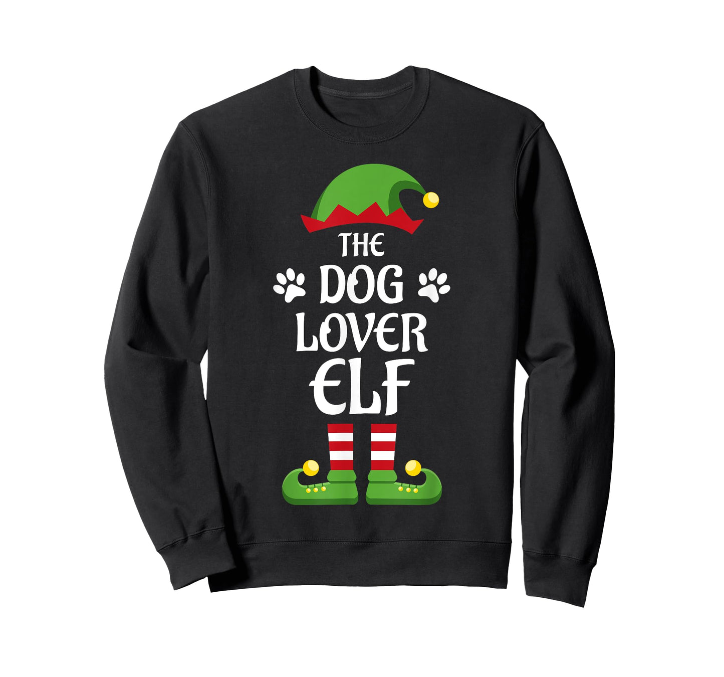 Dog Lover Elf Family Matching Group Christmas T-Shirt for Men Women Kids