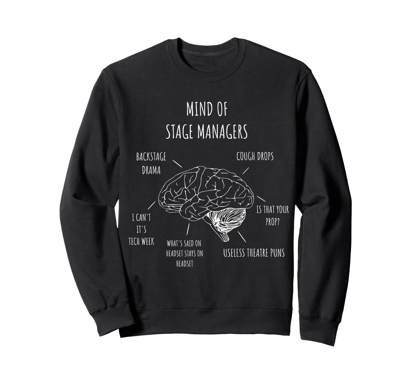 Theatre Mind Of Stage Manager Broadway Musical Theater T-Shirt