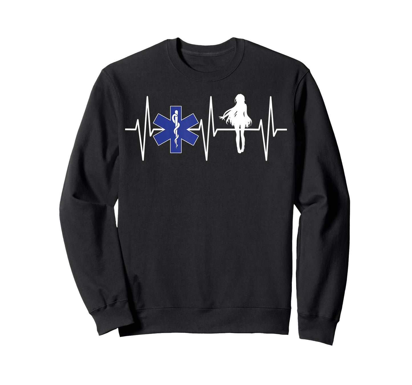 EMS Shirt Anime Lover EMT Paramedic Heartbeat Anime T-Shirt