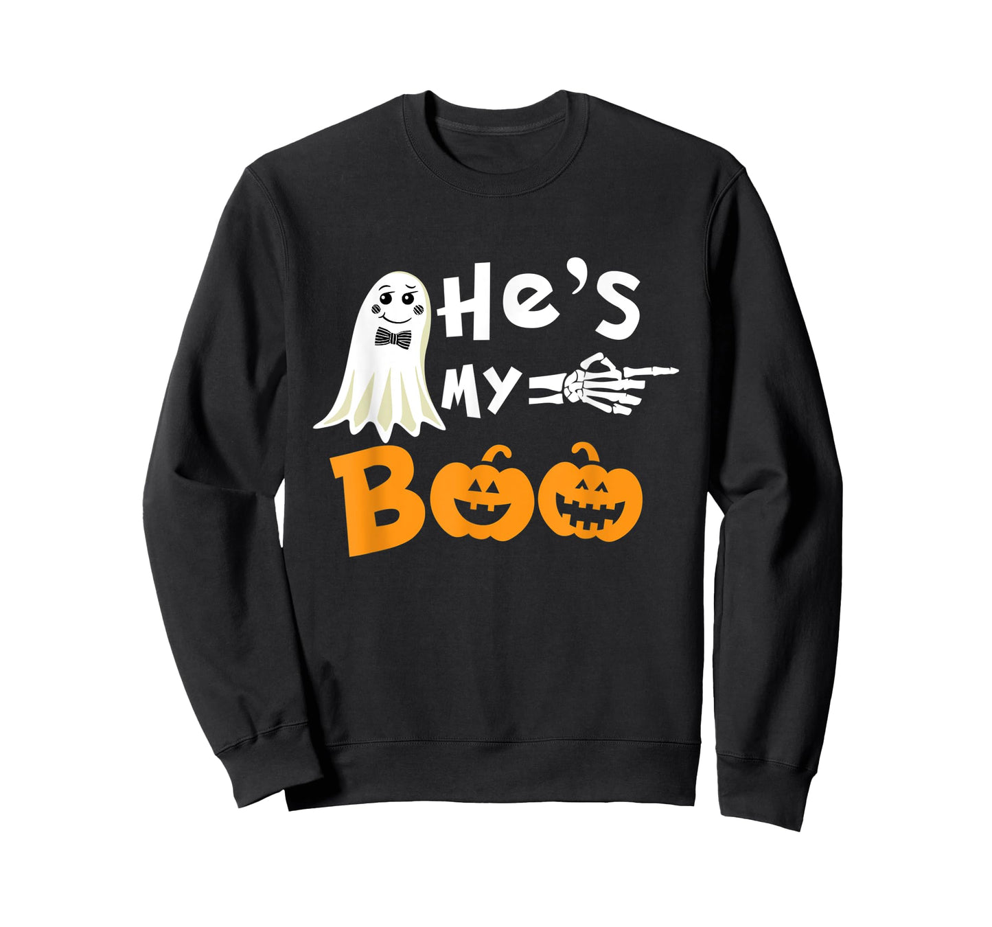 He's My Boo Matching Halloween Costumes For Couples T-Shirt