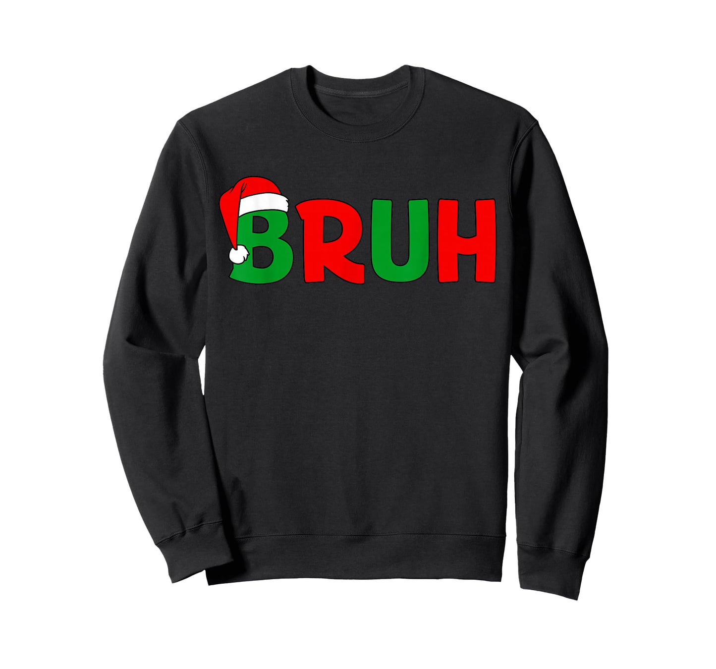 Bruh Christmas Kids Teens Boys Funny Christmas Humor Meme T-Shirt