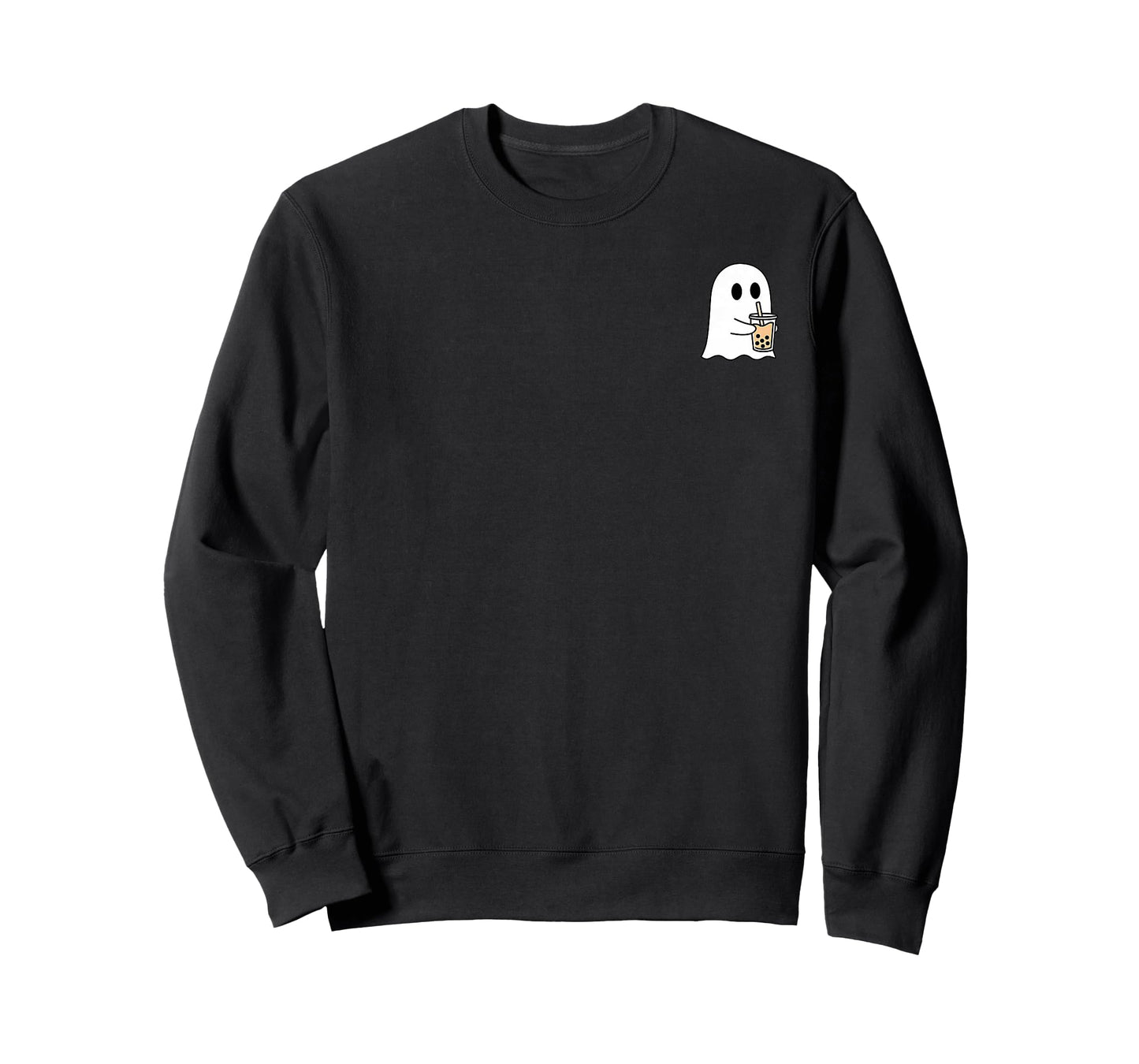Spooky Ghost Drinking Boba Tea Halloween Costume Boba Tea T-Shirt