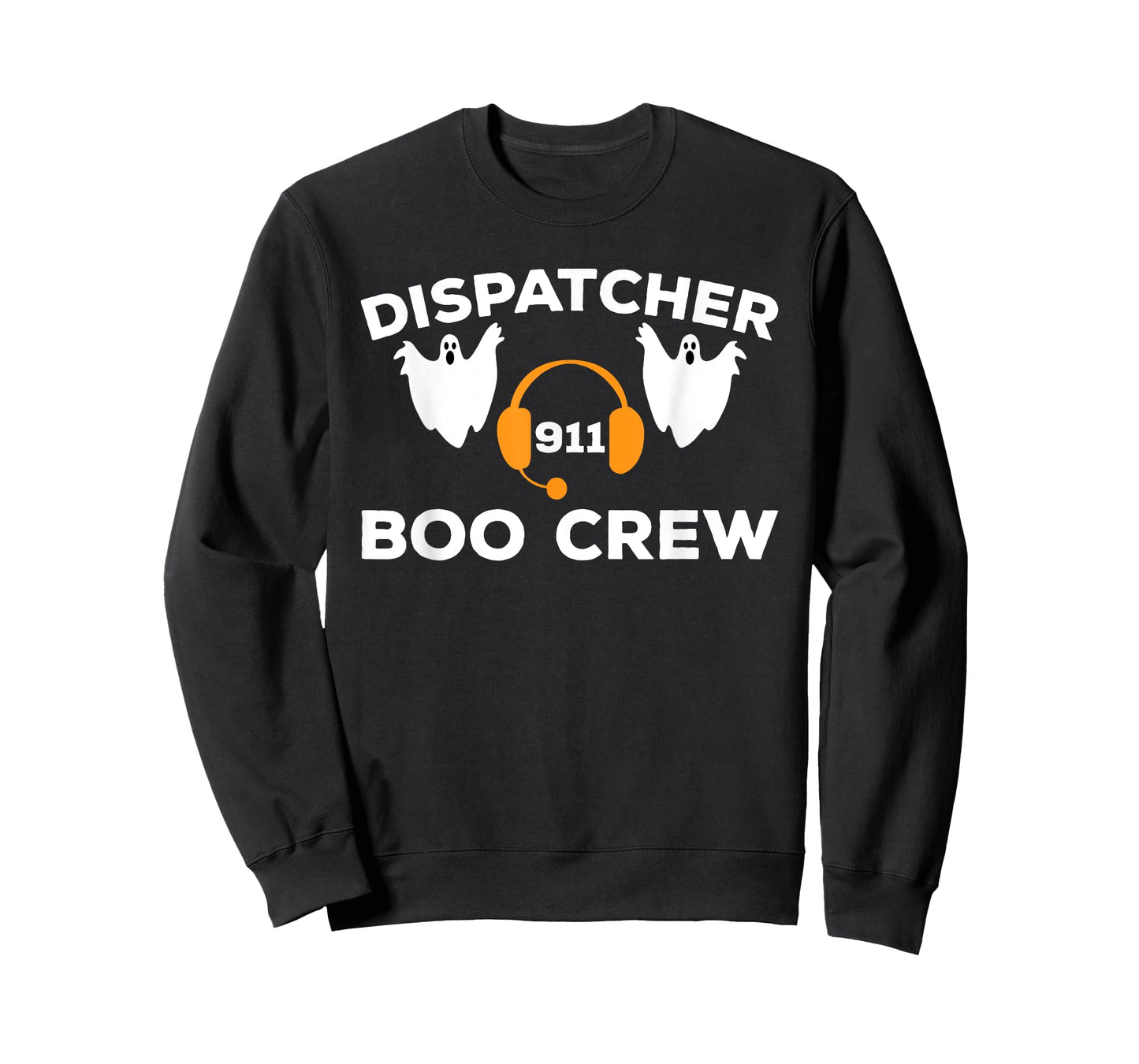 Funny Dispatcher 911 Boo Crew Spooky Halloween Costume T-Shirt