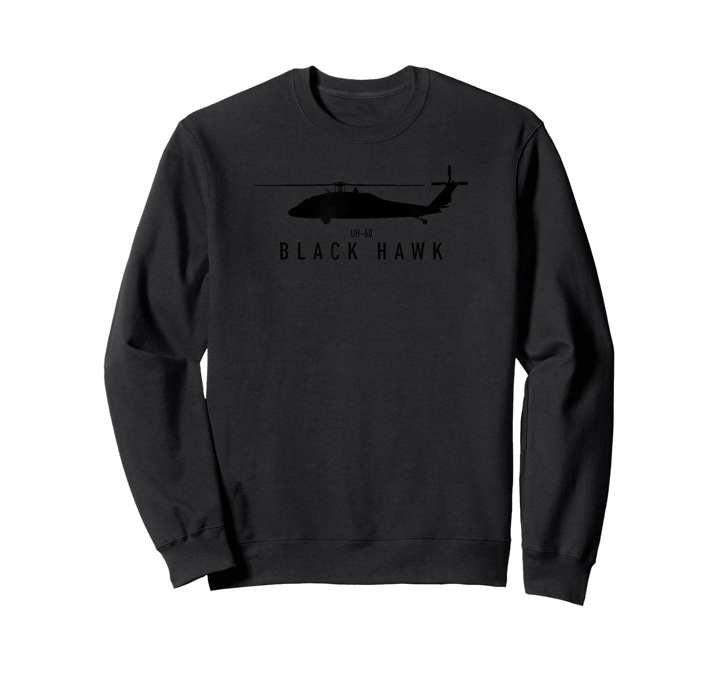 Helicopter Aviation & Black Hawk Helicopter Gifts UH-60 Black Hawk T-Shirt - Unisex-Adults, Black, Small, Short Sleeve, Modern, Military Theme
