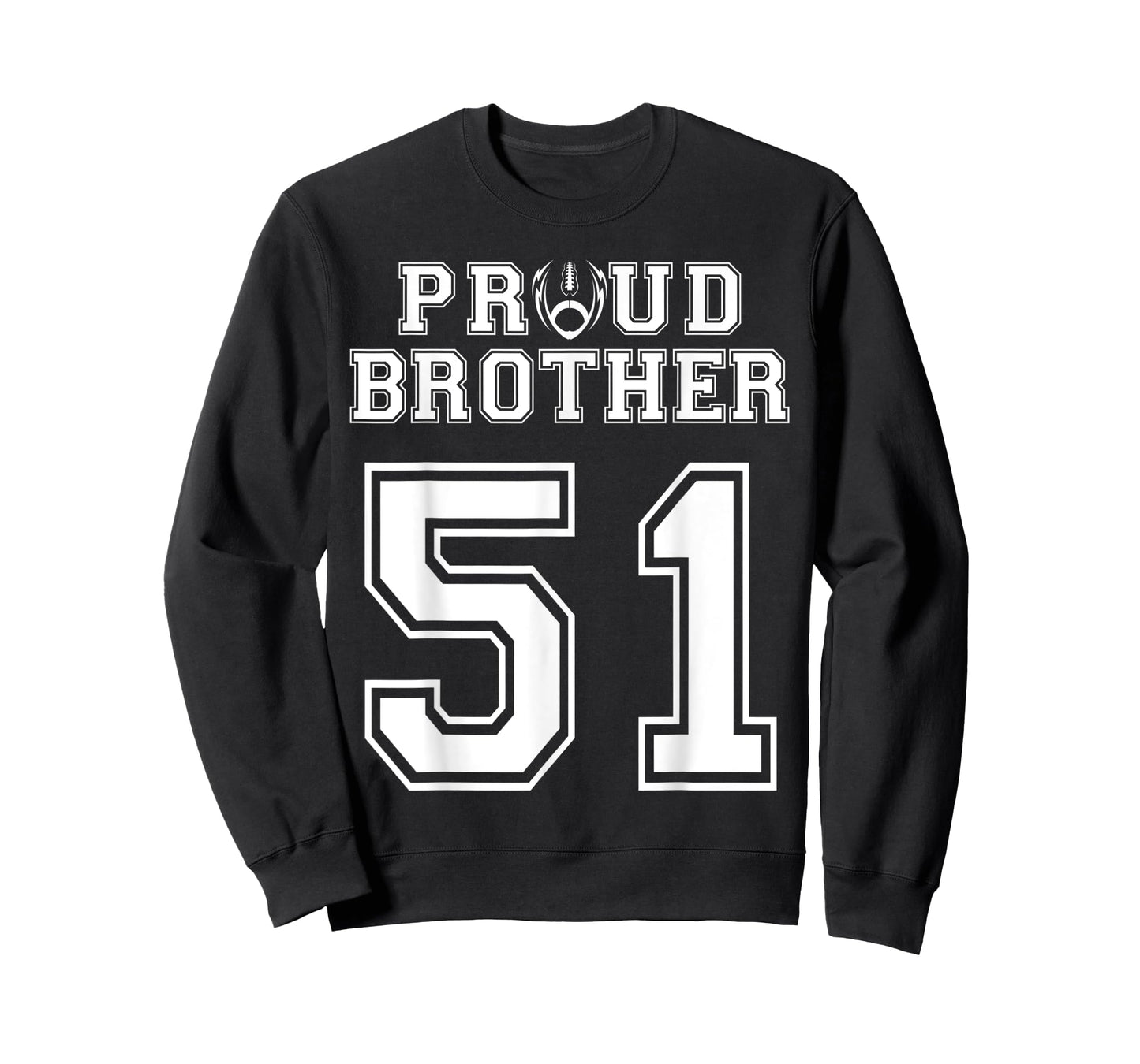 Custom Proud Football Brother Number 51 Personalized For Men T-Shirt