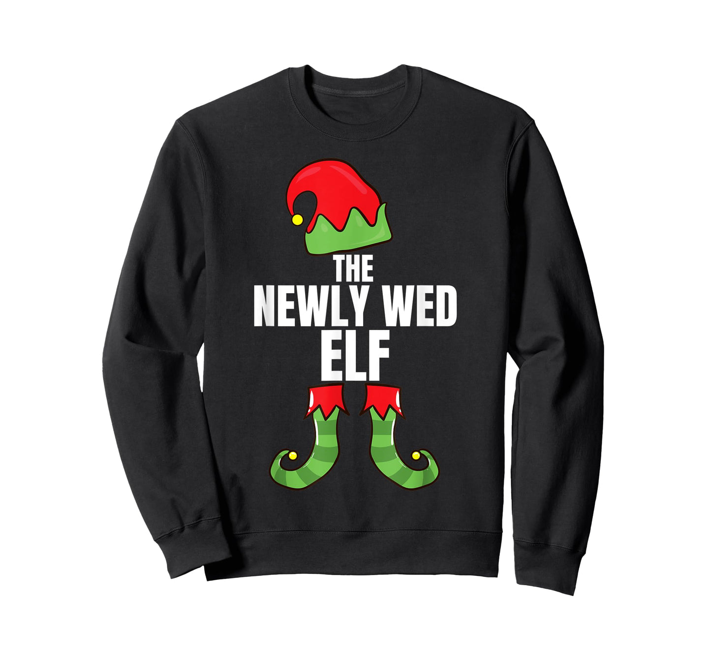 The Newly Wed Elf Matching Family Christmas Group Pajama T-Shirt