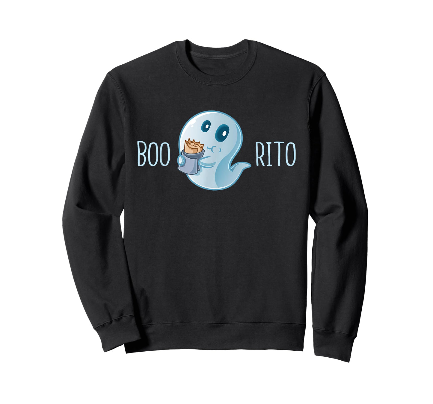 Boo-Rito Funny Mexican Taco Burrito Ghost Halloween Costume T-Shirt
