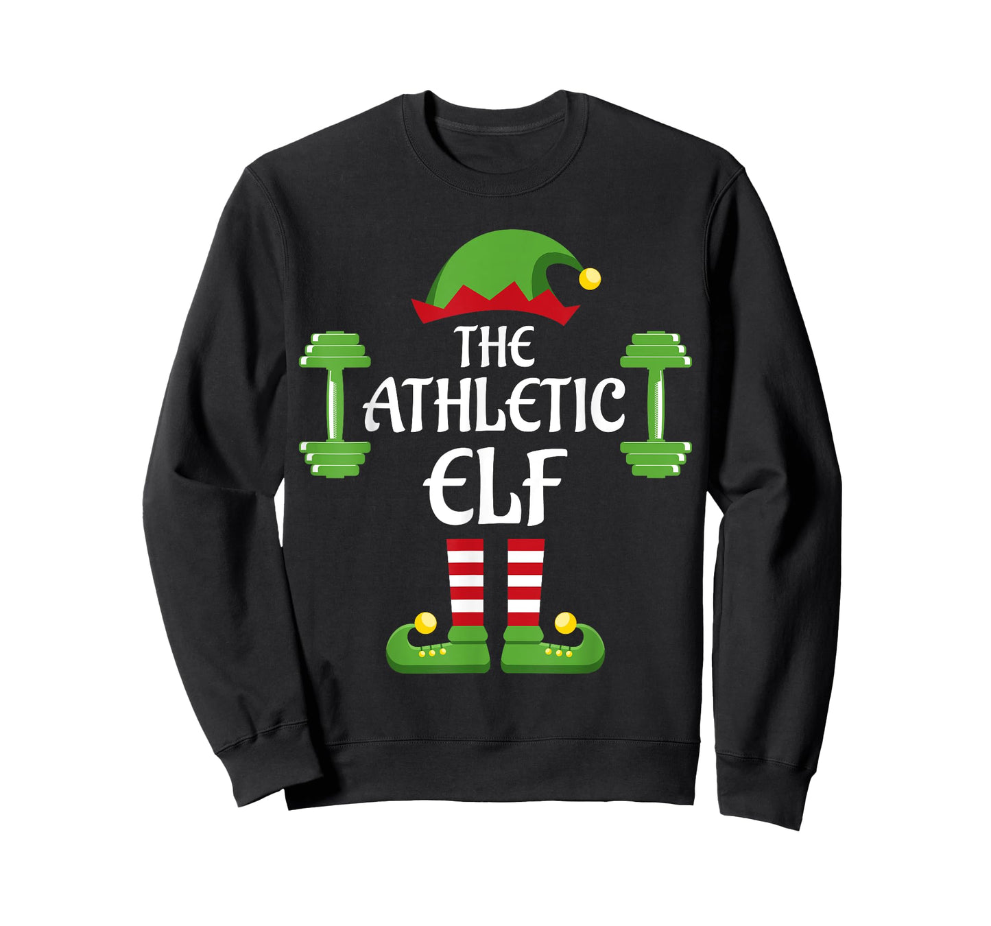 Athletic Elf Family Matching Group Christmas Sporty T-Shirt