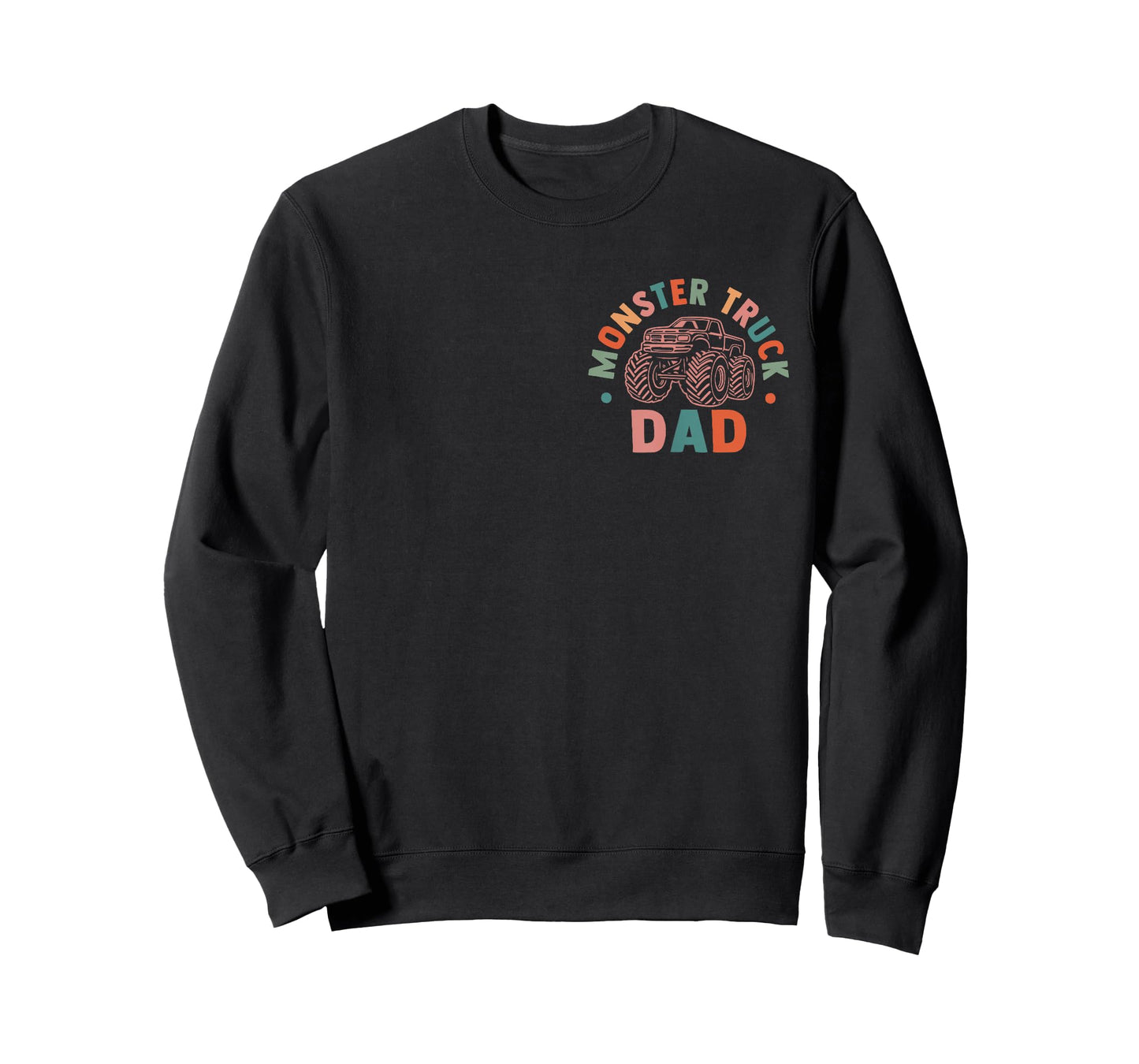 Mens In My Monster Truck Dad Era Monster Truck Dad 2 Sided T-Shirt