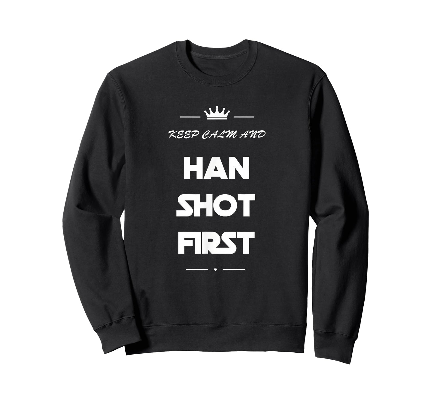 Keep Calm and Han Shot First Shirt Funny 80s Movie Tee T-Shirt