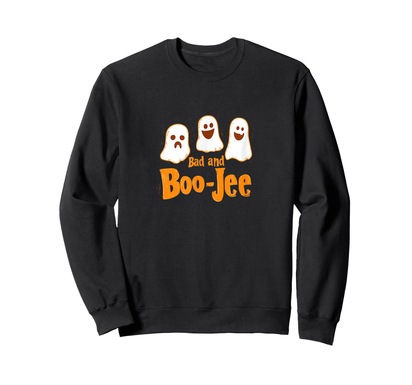 Bad and Boo-Jee Funny Ghost Halloween Design T-Shirt