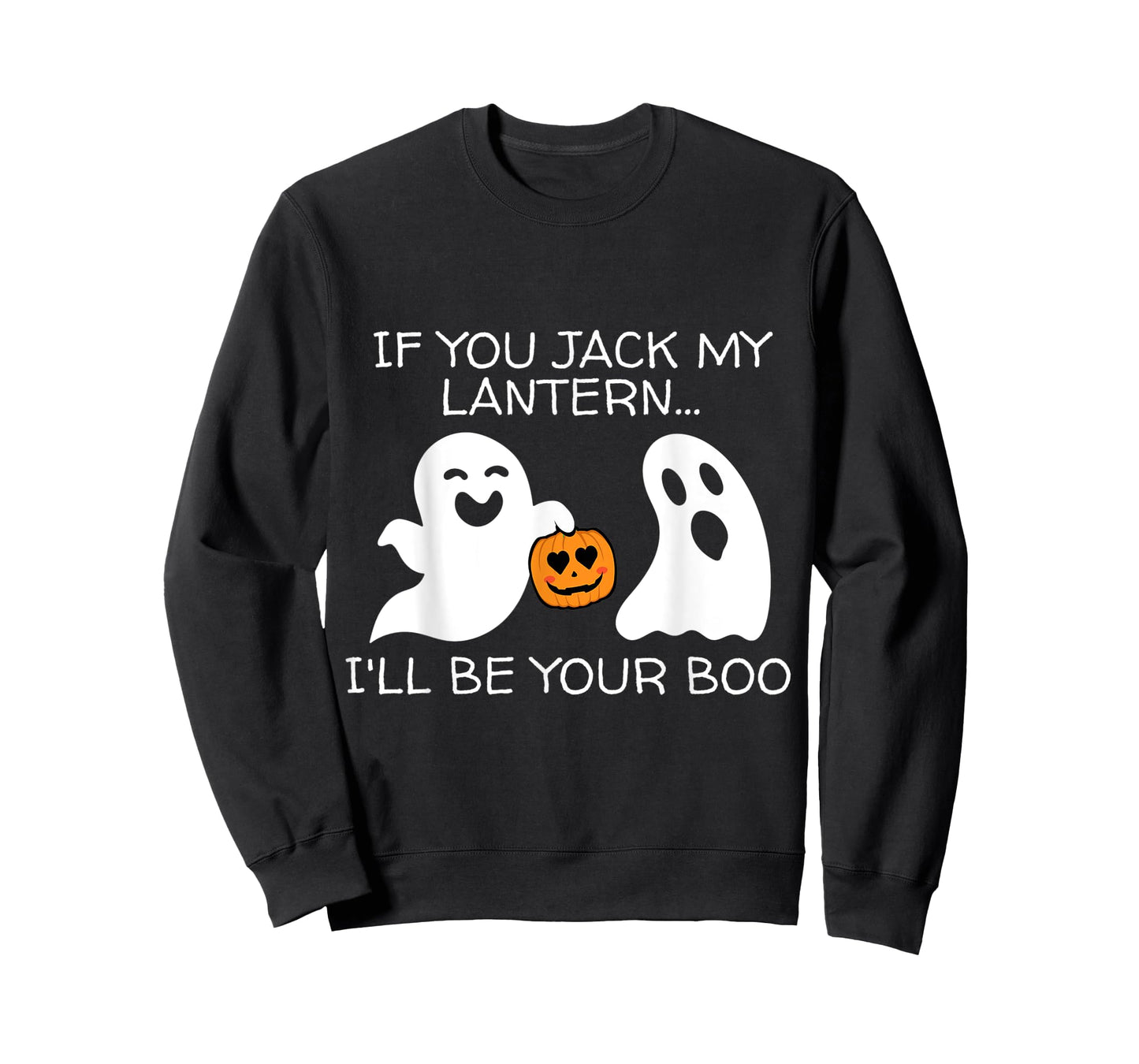 Funny Halloween Adult Ghost And Jack-o-Lantern Men Women T-Shirt