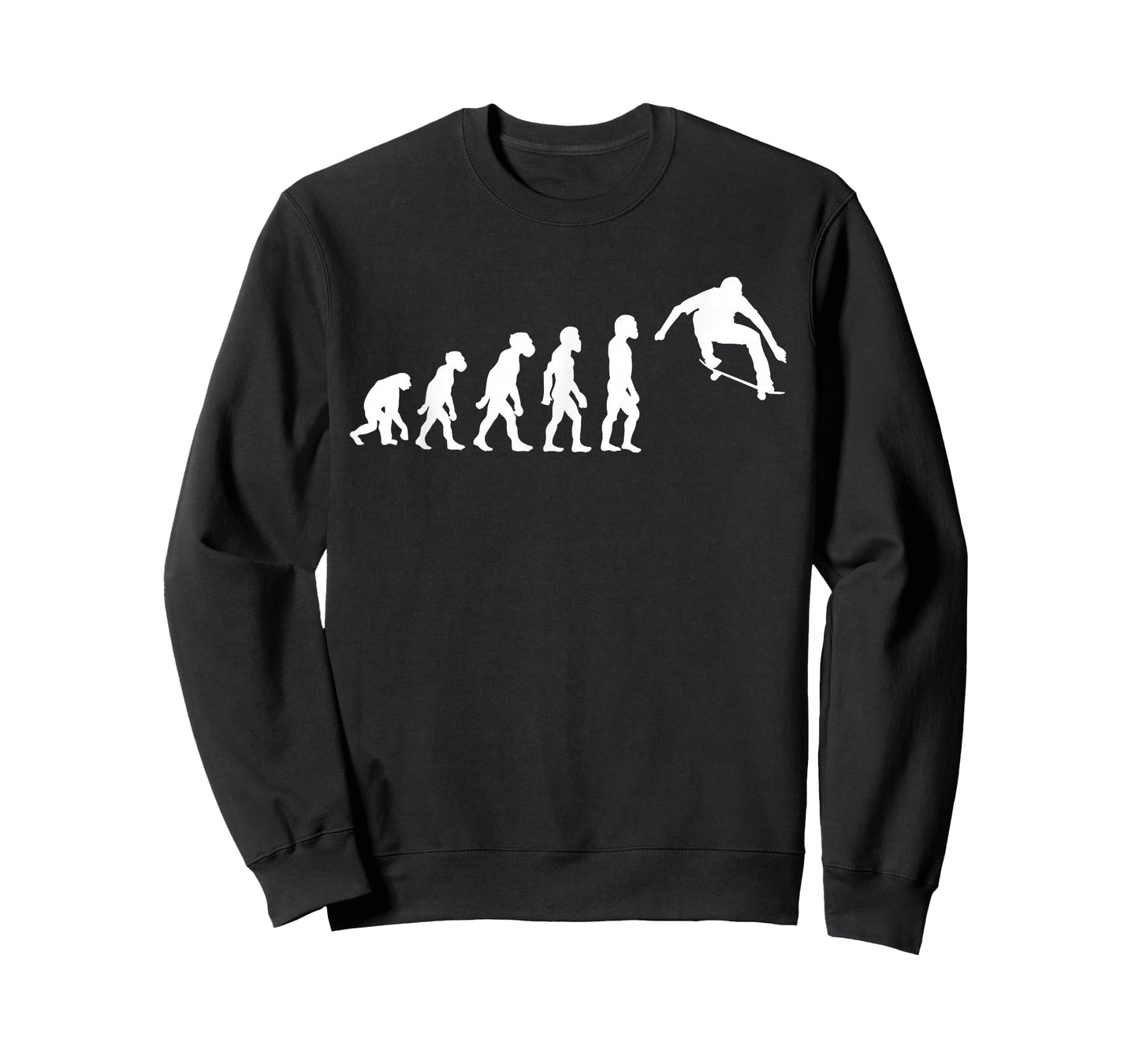 Funny Human Skateboarding Evolution Skater Skateboarder T-Shirt
