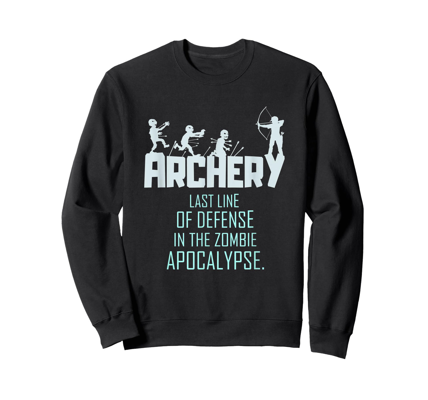 Funny Zombie Archery Gift Shirt Mens Womens Bow Archer T-Shirt