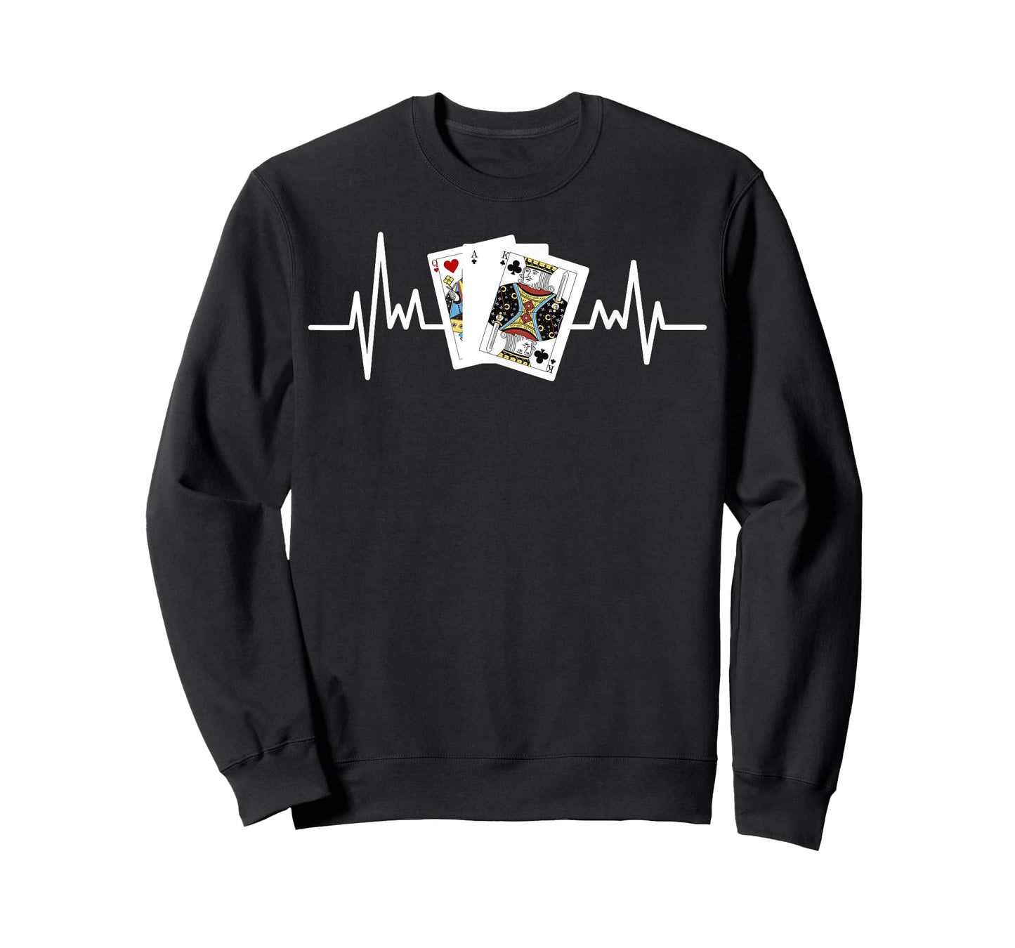 Pinochle Shirt Euchre Gifts Card Game Player Heartbeat T-Shirt