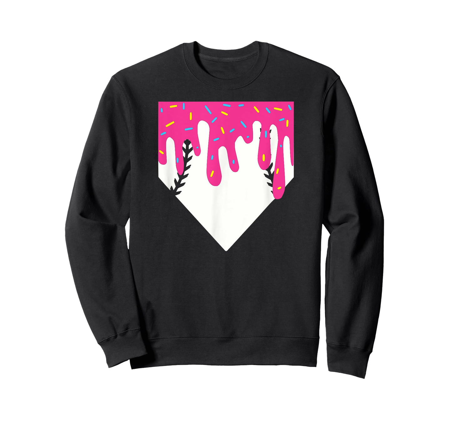 Baseball Home Plate Ice Cream Drip T-Shirt