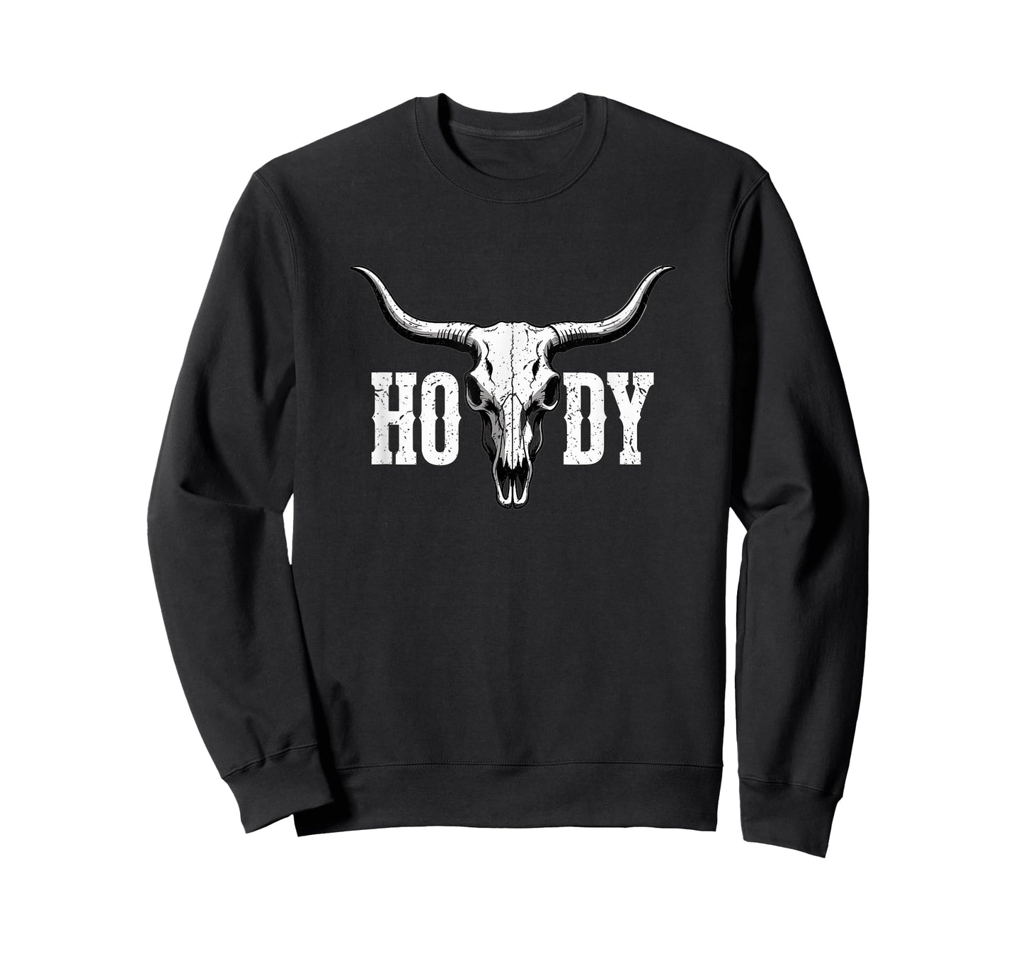 Cowboy Rodeo Howdy Western Cow Skull Rustic Texas Ranch T-Shirt