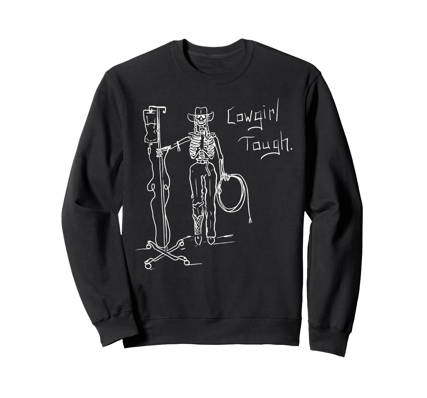 Cowgirl Tough Skeleton Funny Skeleton Lover Cowgirl Saying T-Shirt