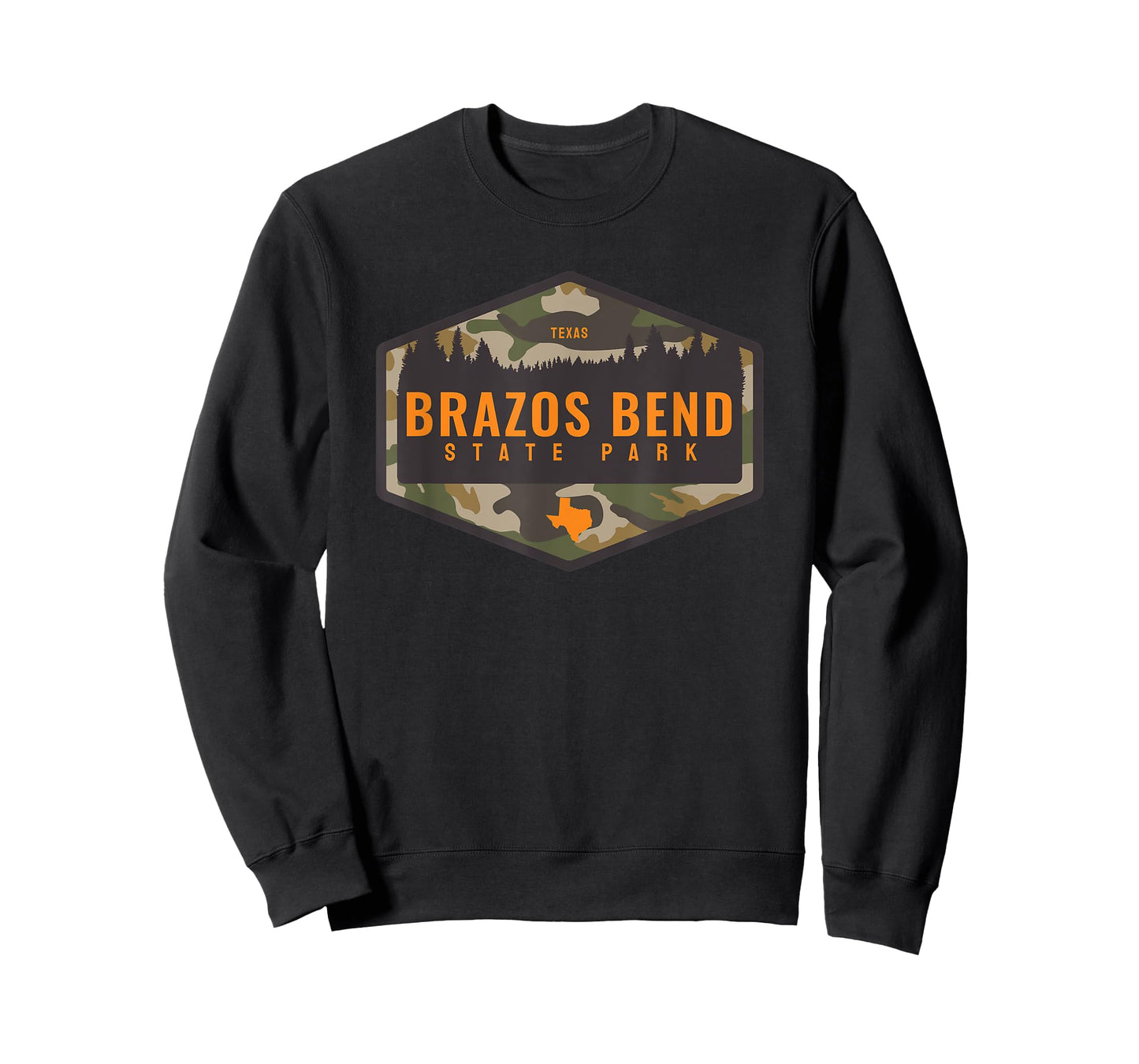Brazos Bend State Park Texas TX Camouflage Souvenir T-Shirt