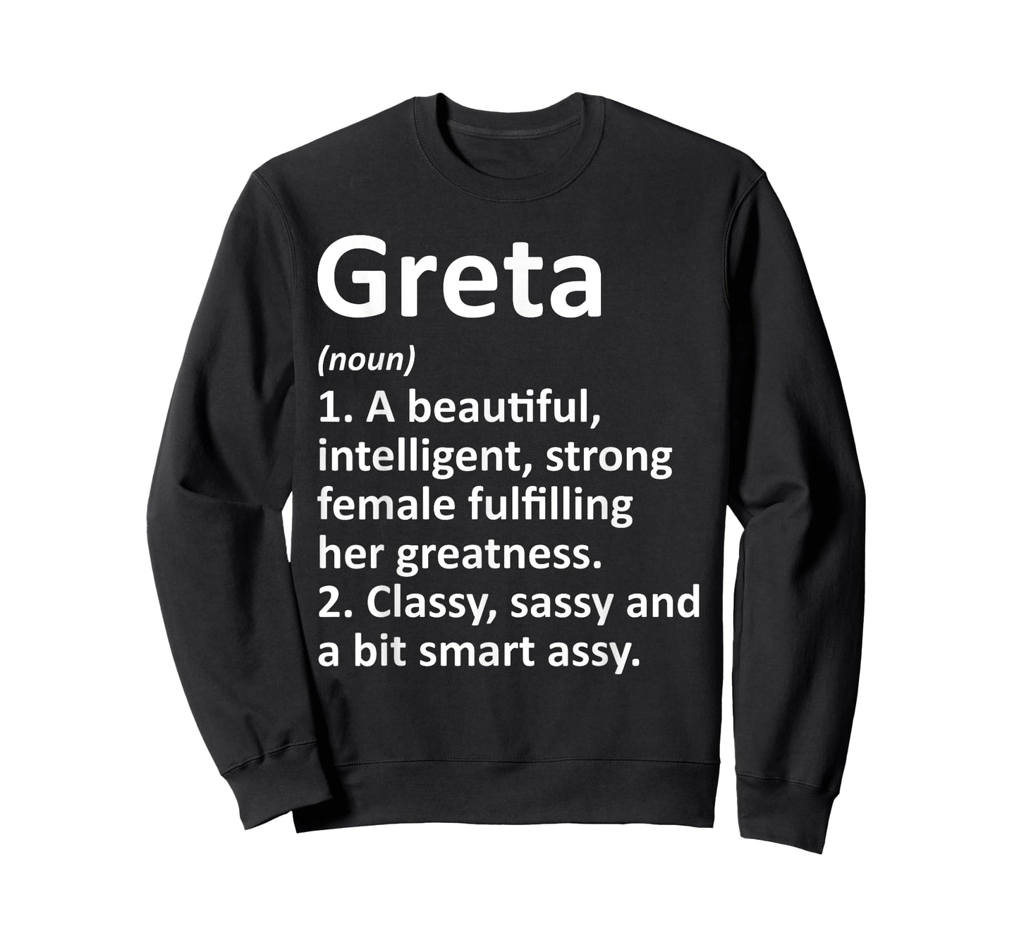 GRETA Definition Personalized Name Funny Christmas Gift T-Shirt