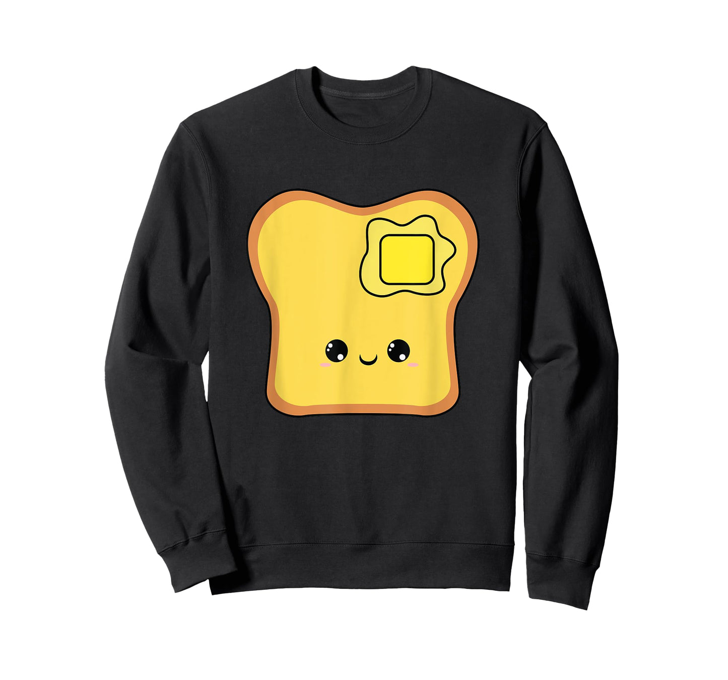 toast - butter - melting - bread - cute - kawaii - smile T-Shirt