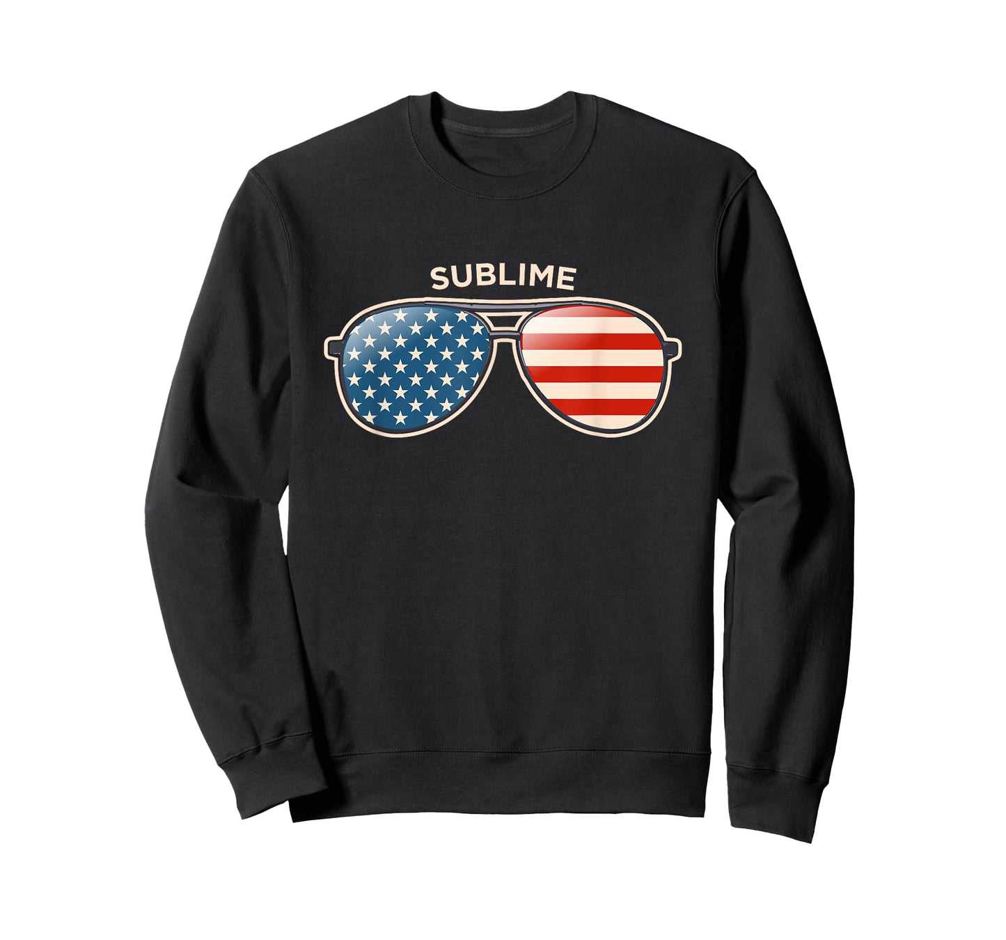 Sublime, TX Vintage US Flag Sunglasses T-Shirt