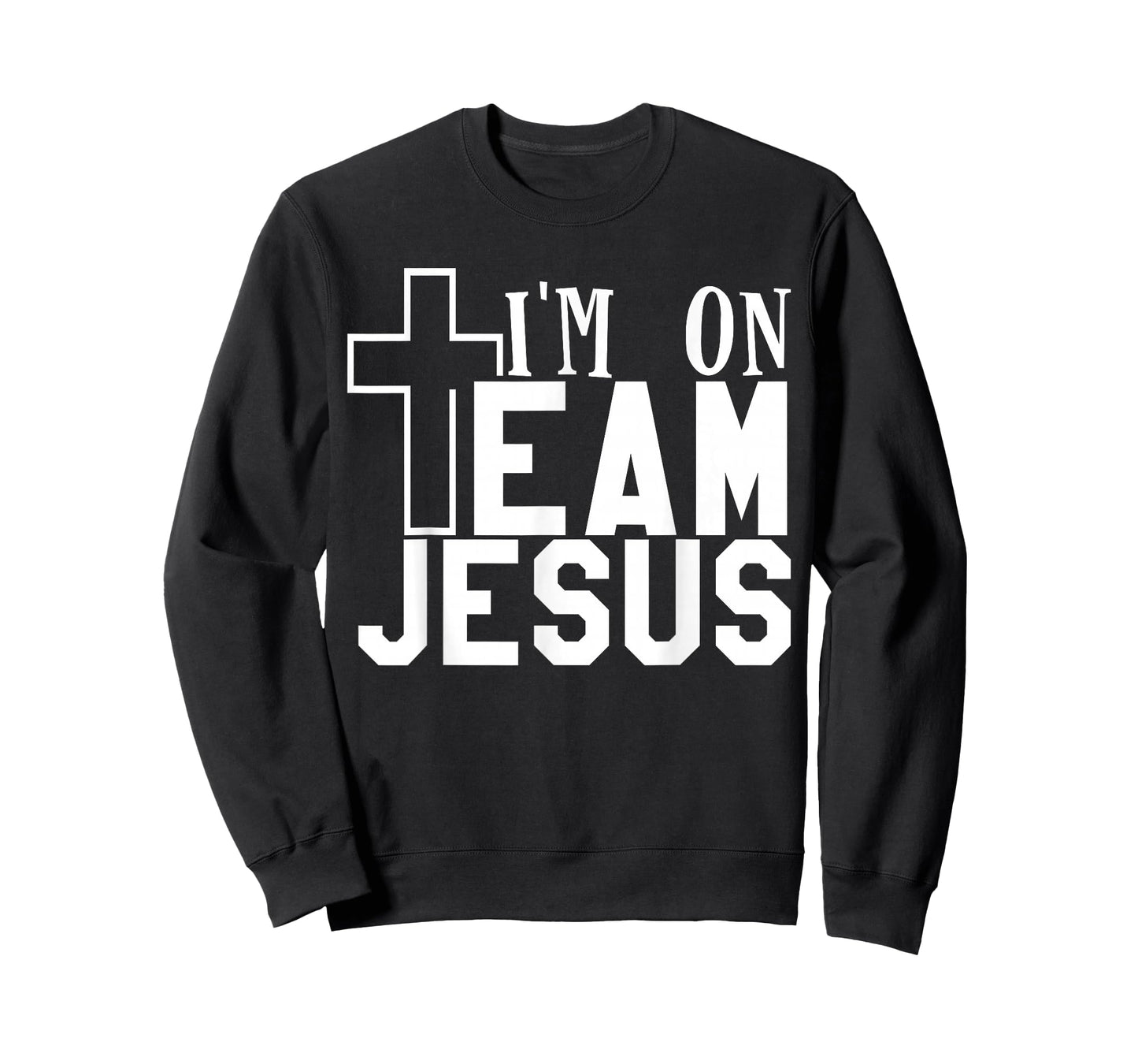 I'm On Team Jesus Christian Party T-Shirt, Men's 3X-Large, Black, Short Sleeve, Crew Neck, Classic Fit, 100% Cotton