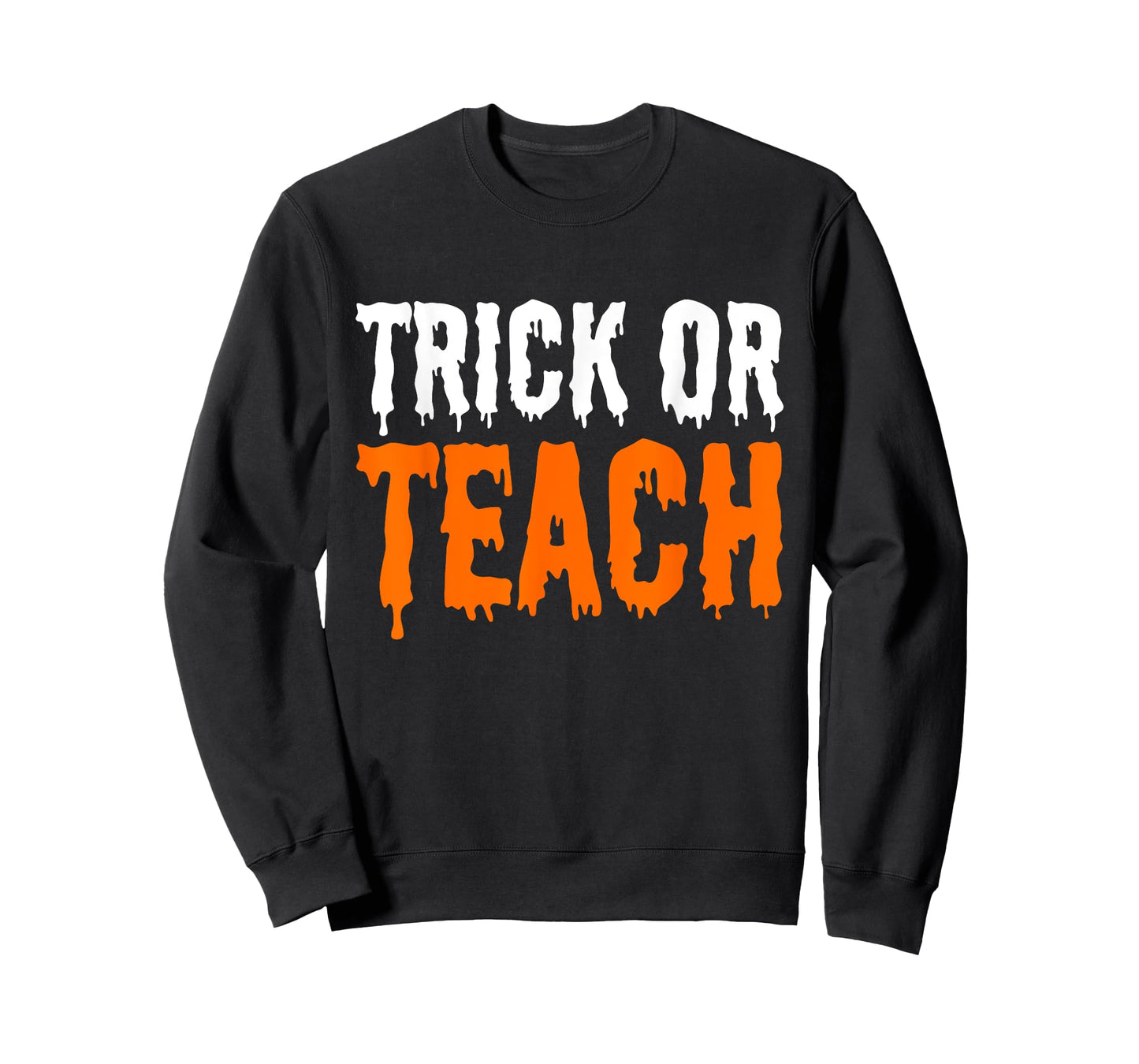 Trick Or Teach Groovy Teacher Halloween Retro Ghost T-Shirt