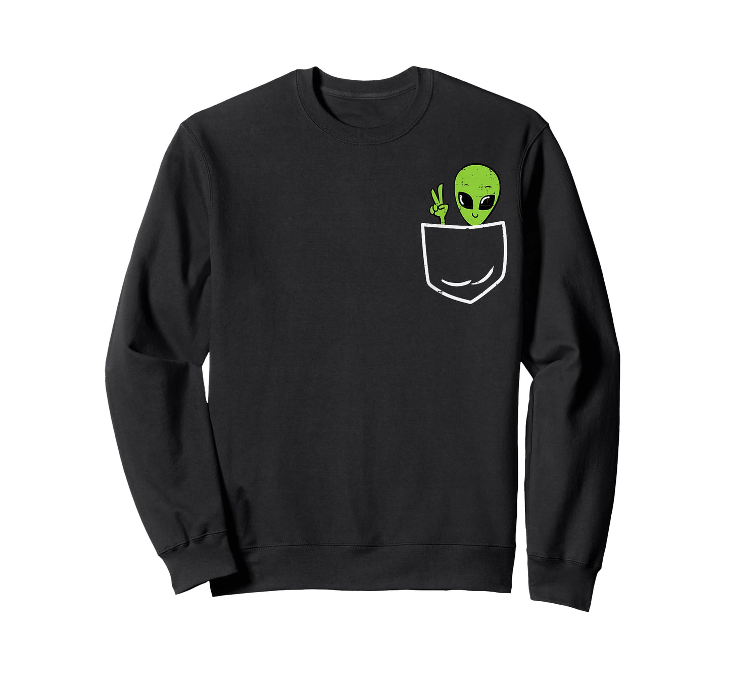 Alien Peace Pocket Ufo Extraterrestrial Space Men Women Kids T-Shirt