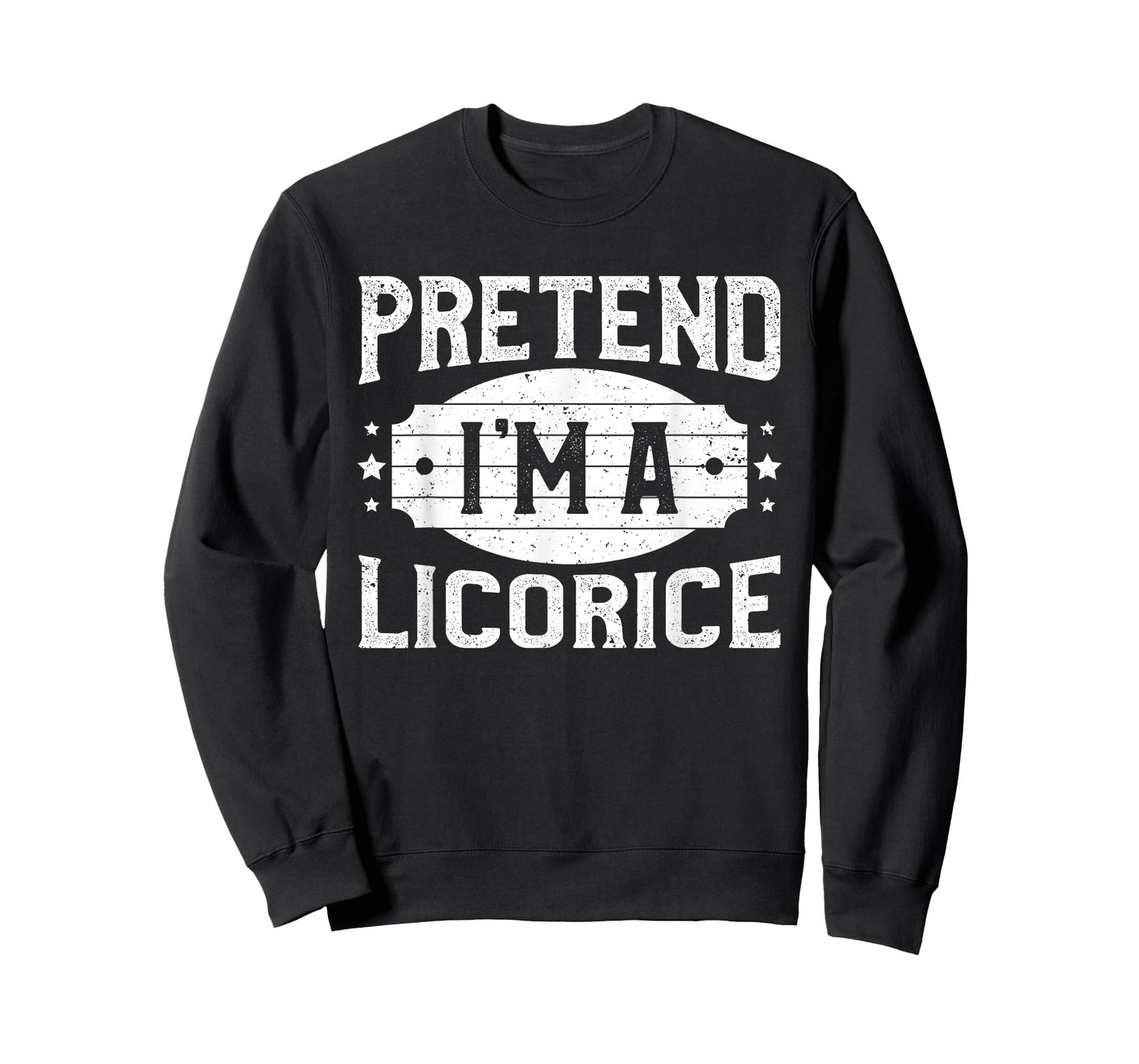 Pretend I'm A Licorice Matching Costume Lazy Halloween Party T-Shirt