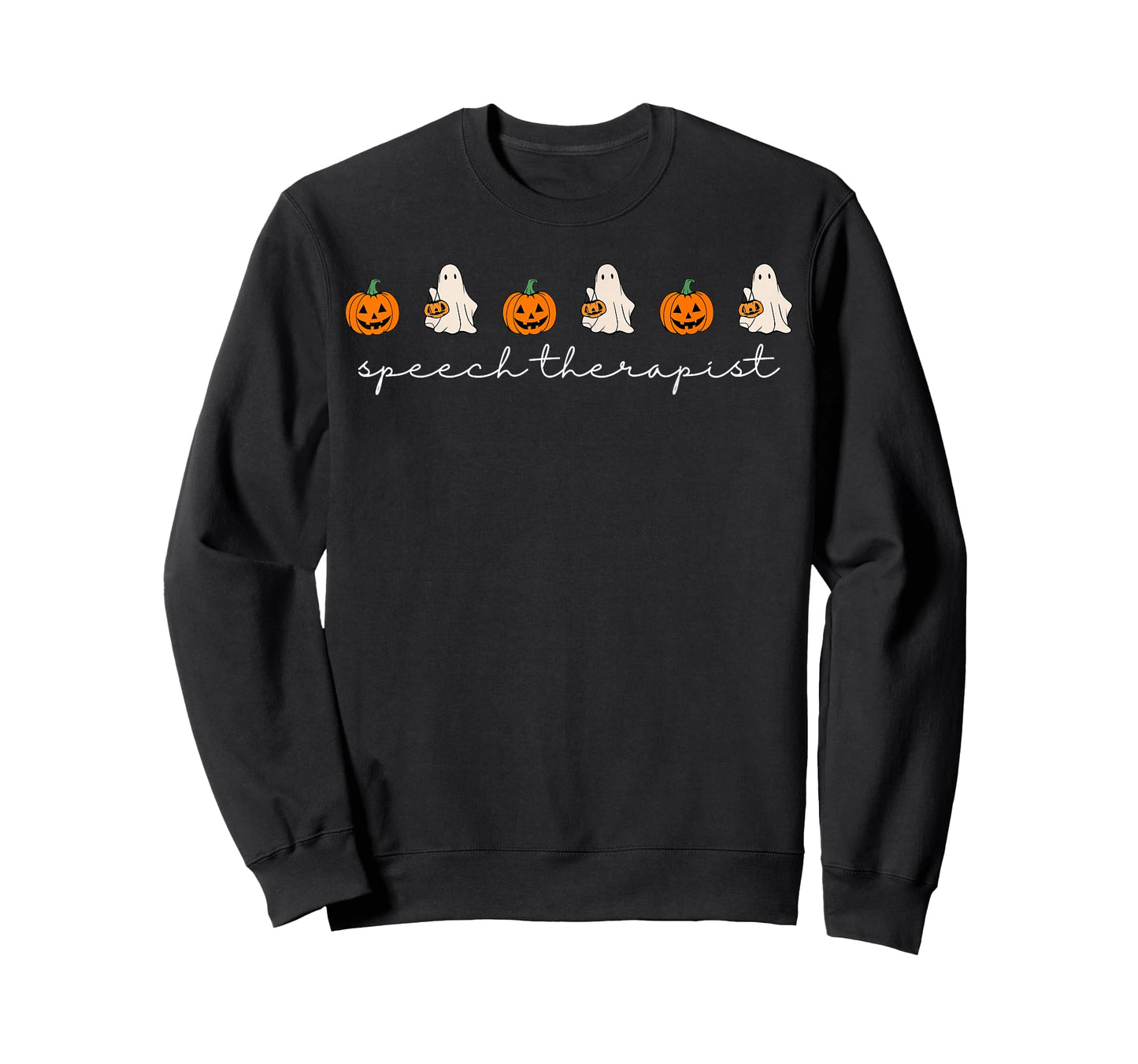 Speech Therapist Pumpkin Ghost SLP Speech Therapy Halloween T-Shirt
