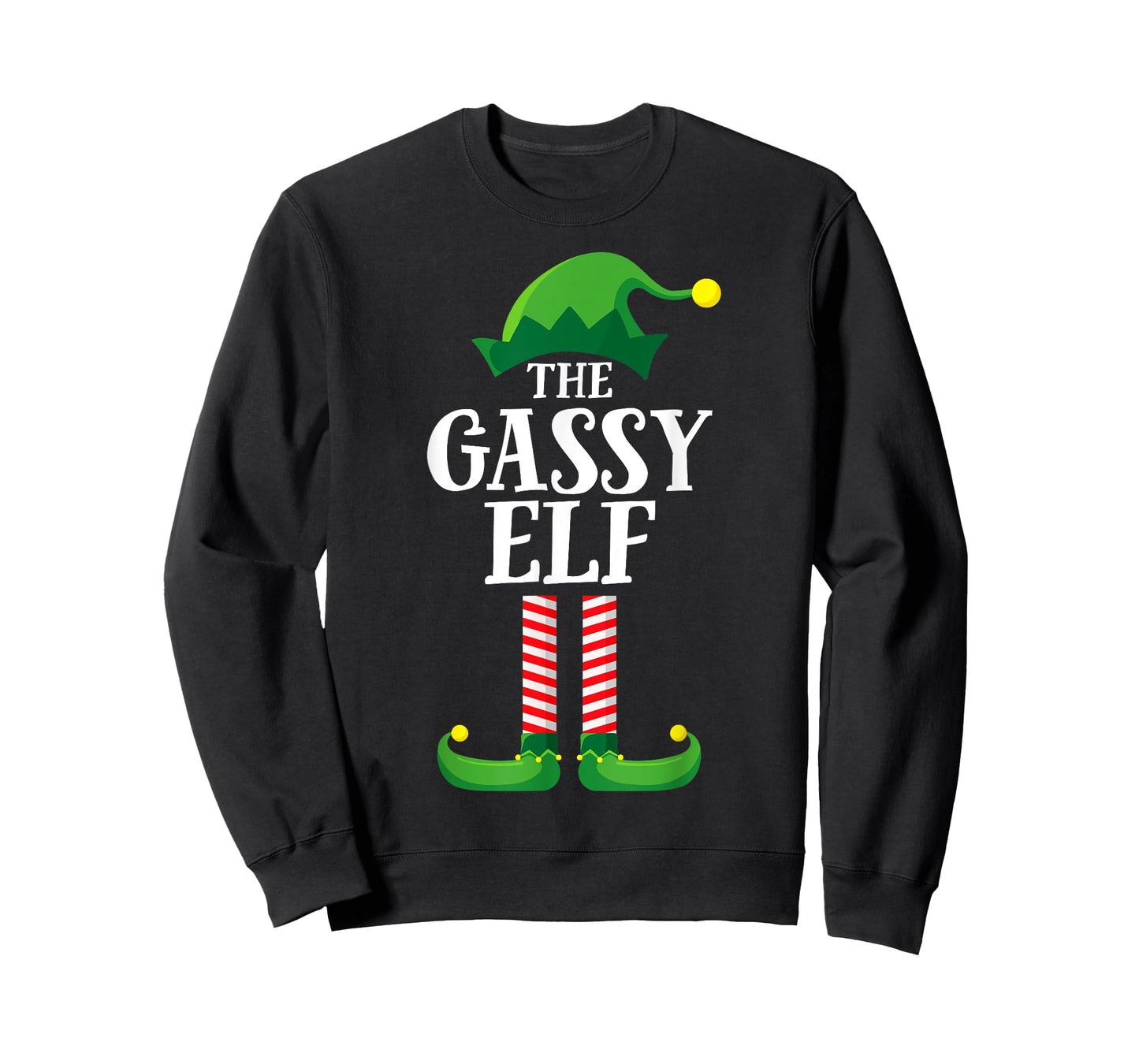 Gassy Elf Matching Family Group Christmas Party Pyjamas T-Shirt