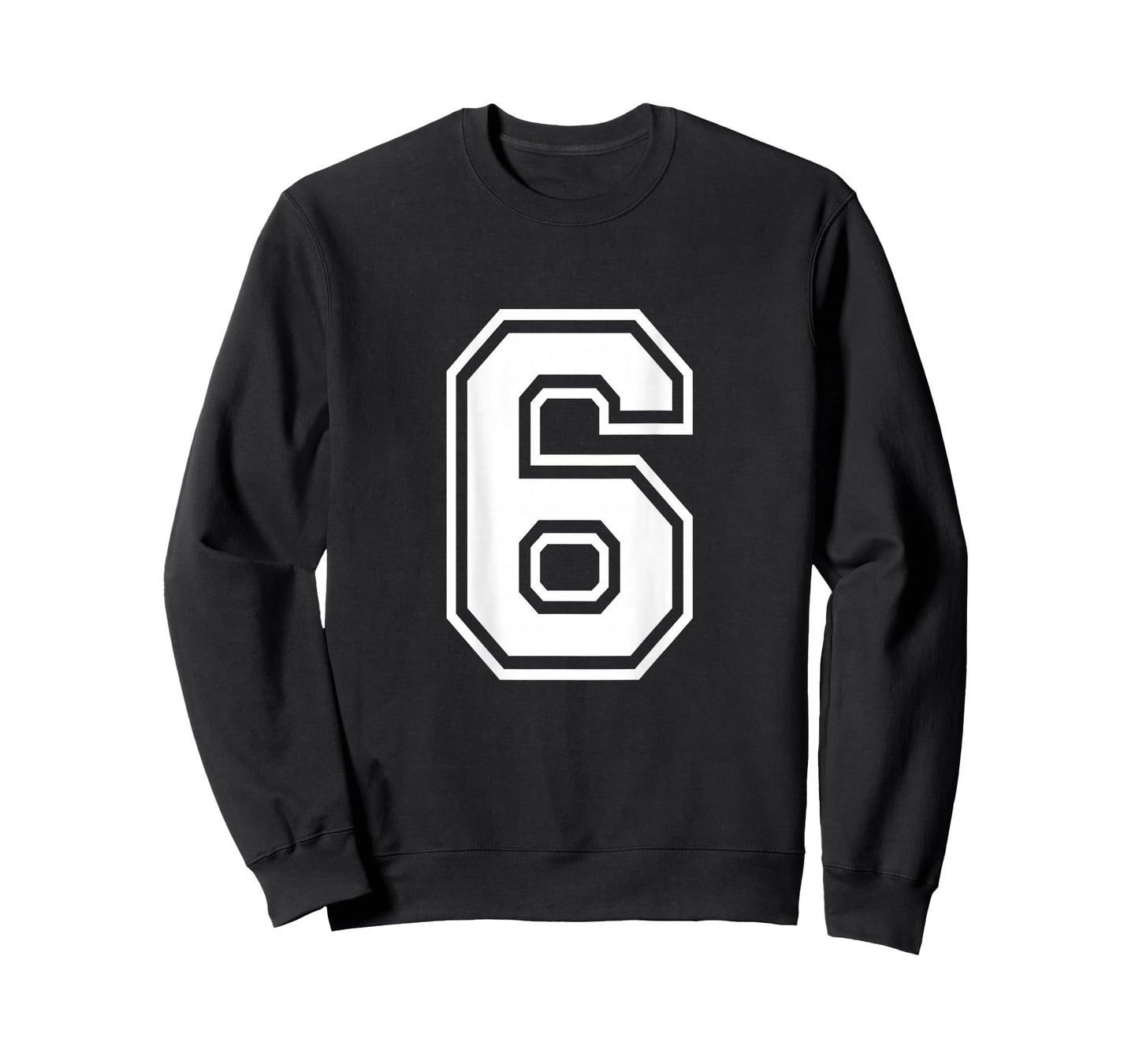 Number 6 Shirt Sports Player Number BACK of Shirt T-Shirt