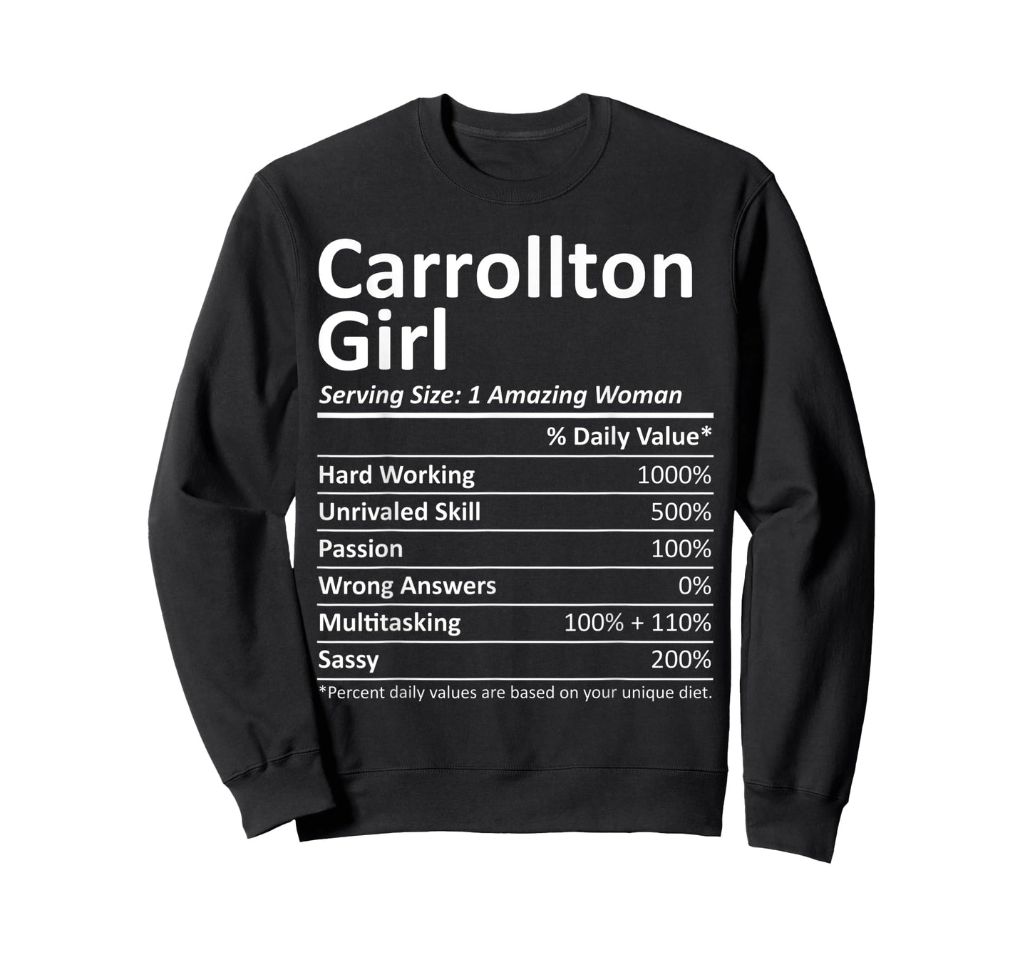 CARROLLTON GIRL TX TEXAS Funny City Home Roots USA Gift T-Shirt