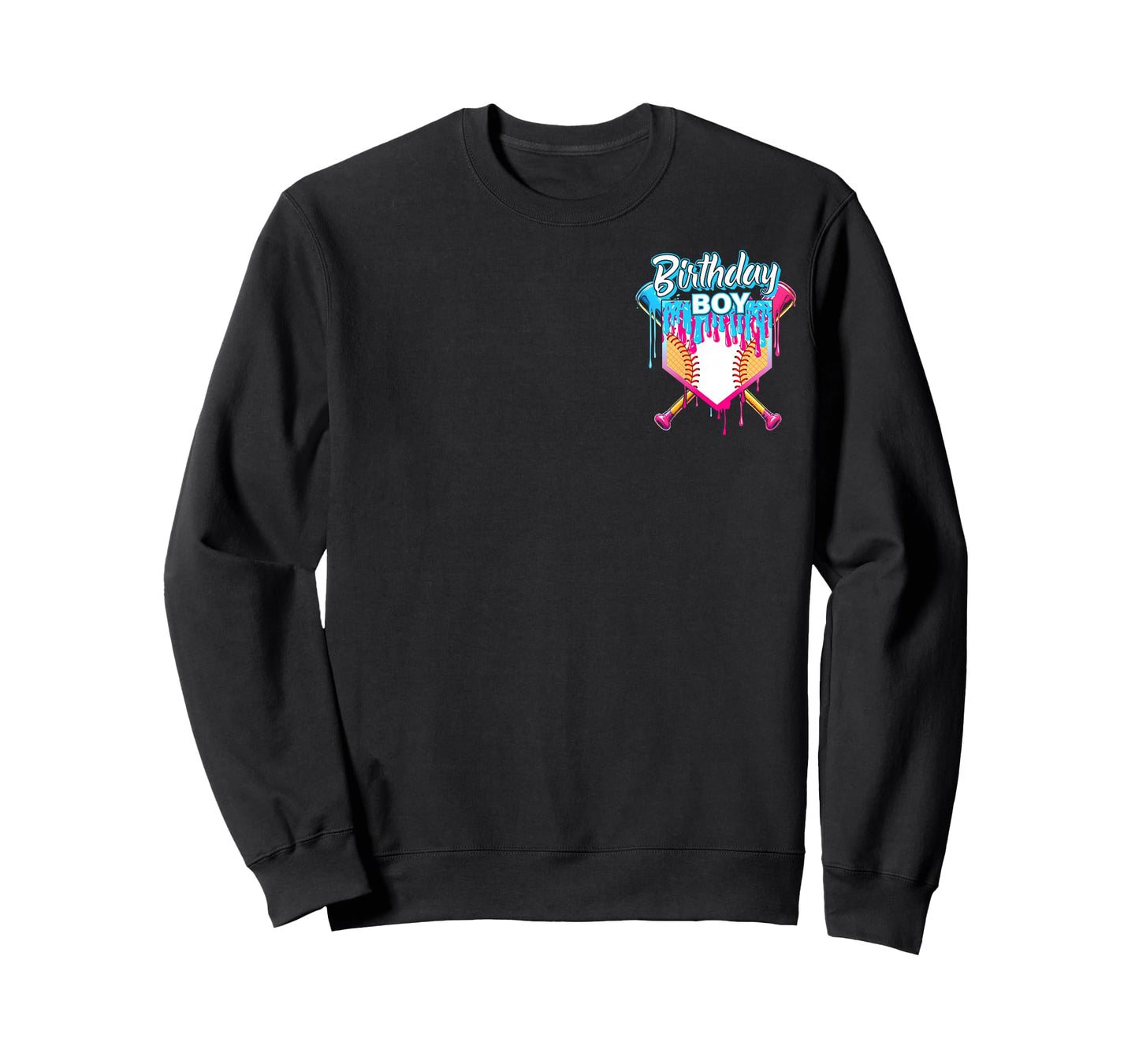 Baseball 10 Year Old Ice Cream Drip 10th Birthday Boy 10 T-Shirt