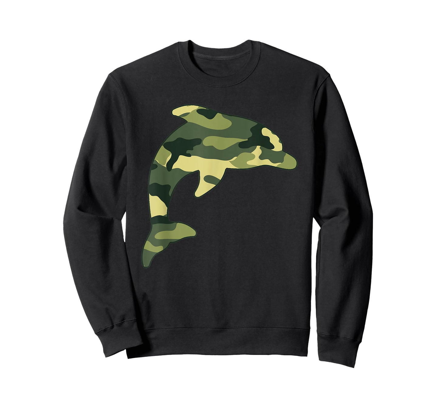 Military Dolphin Camo Men Print US Beluga Fish Veteran Gift T-Shirt